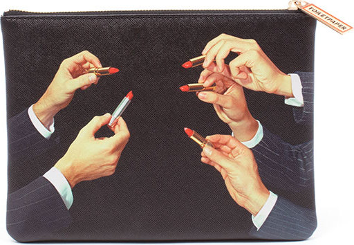 Saszetka Toiletpaper Lipsticks Black 21 x 15,5 cm