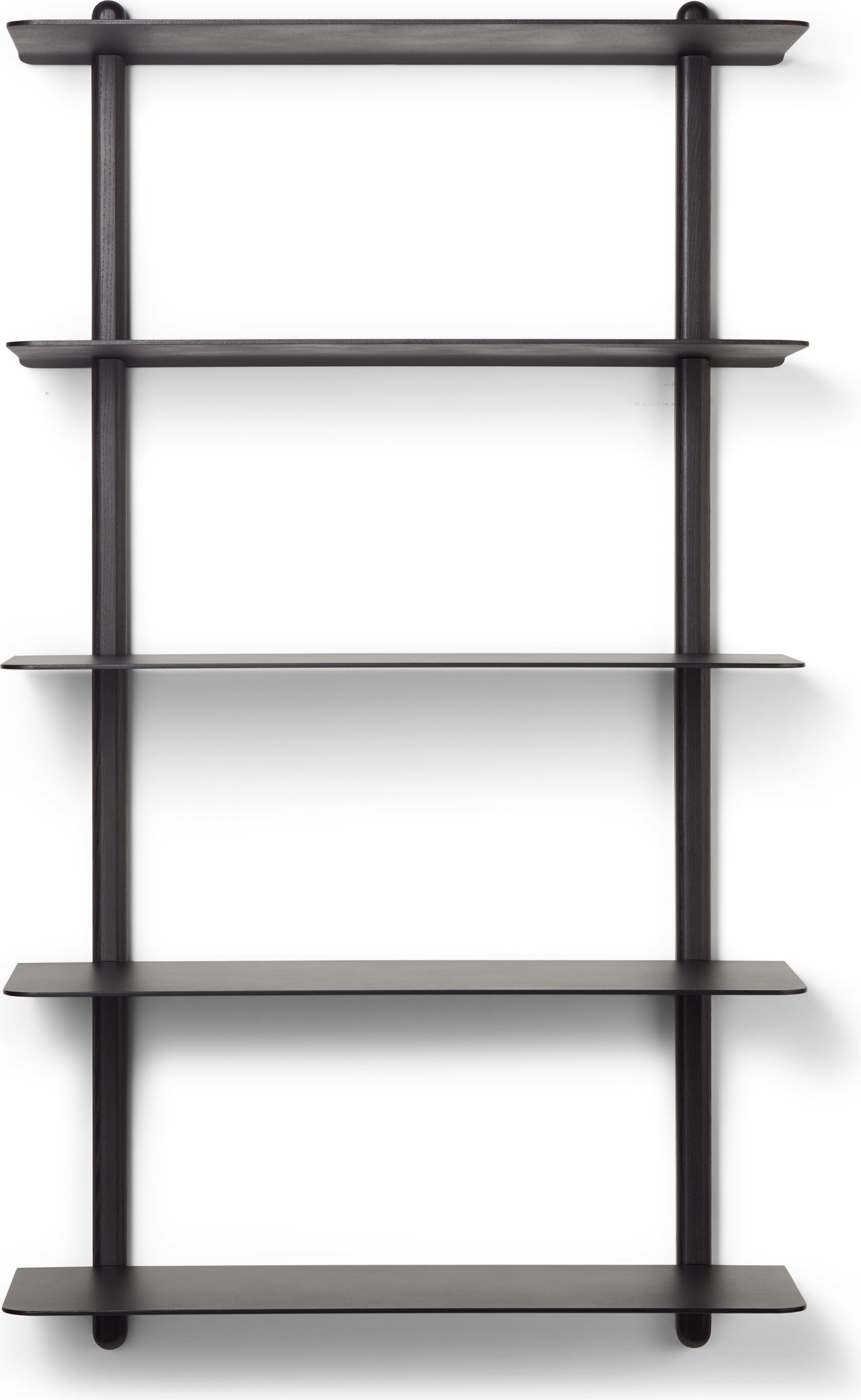 Półka ścienna Nivo Large E 118 cm czarny jesion