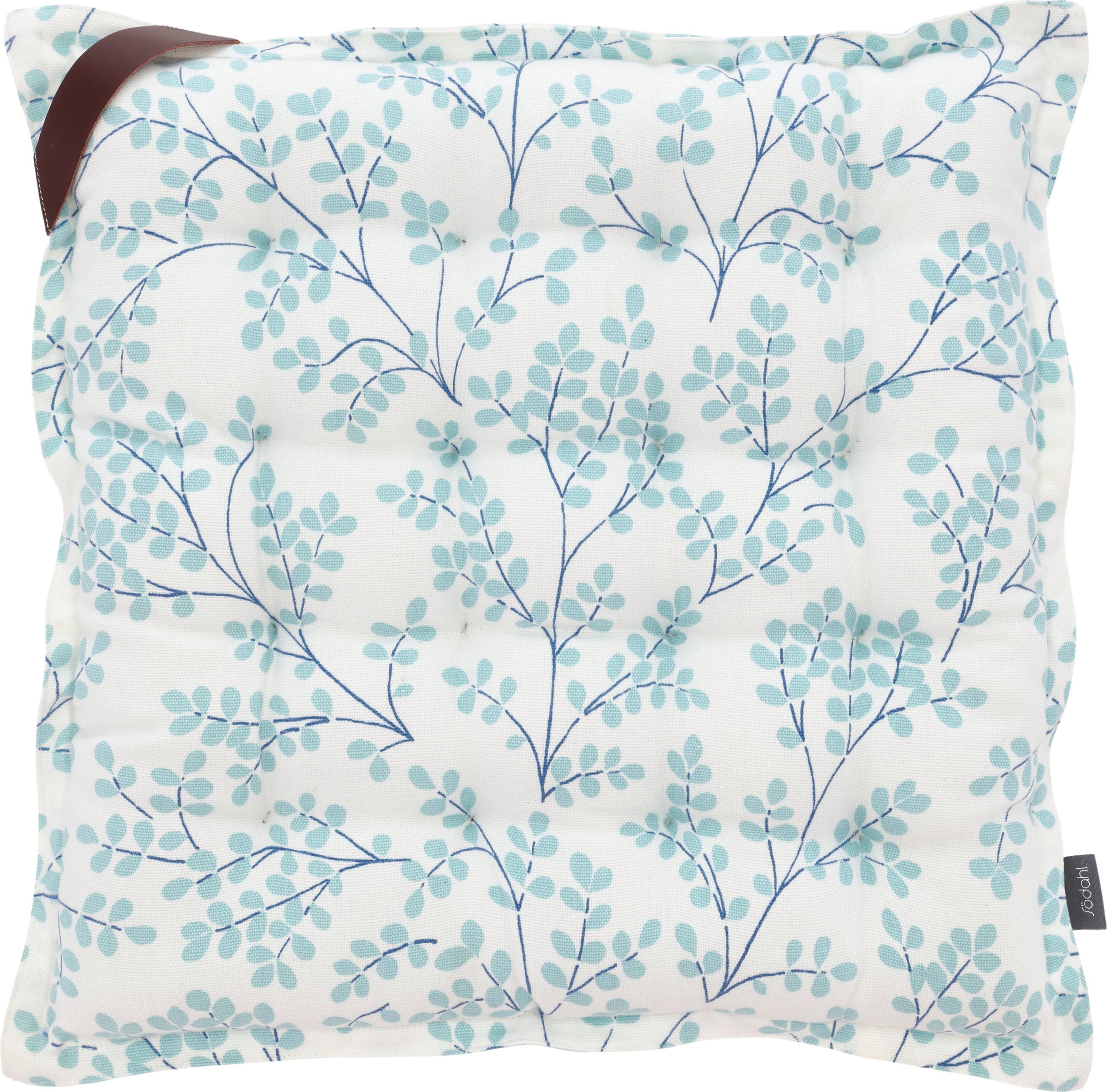 Poduszka siedzisko Mimosa 40 x 40 cm niebieska