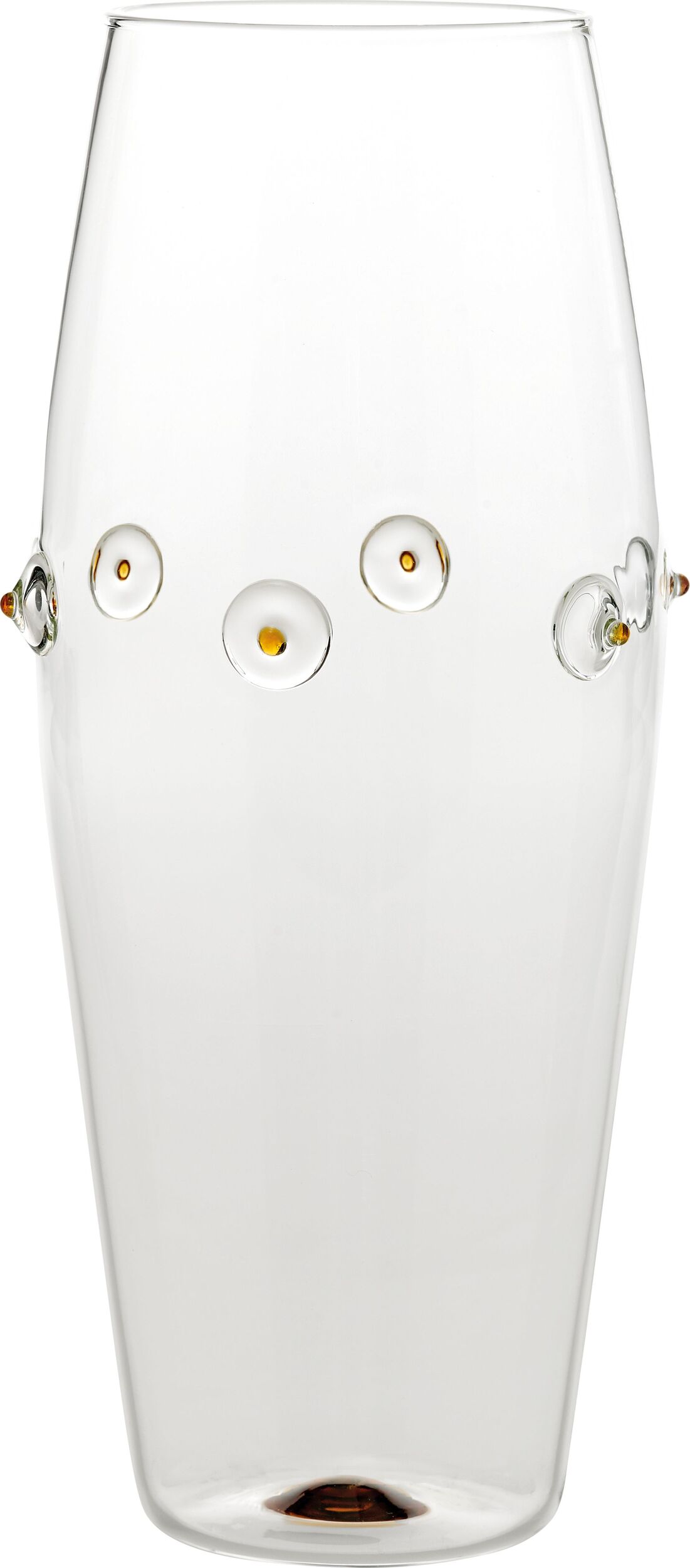 Wazon Patèa wypukły 30 cm złotożółty