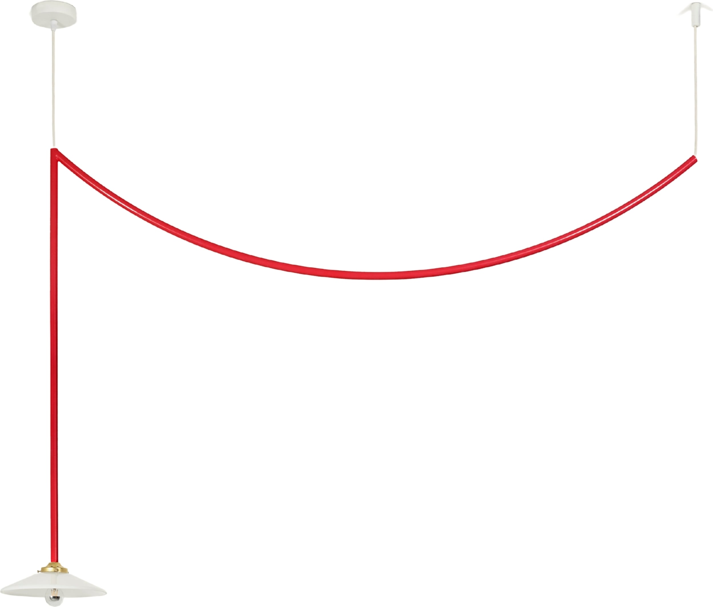 Lampa sufitowa N°4 czerwona