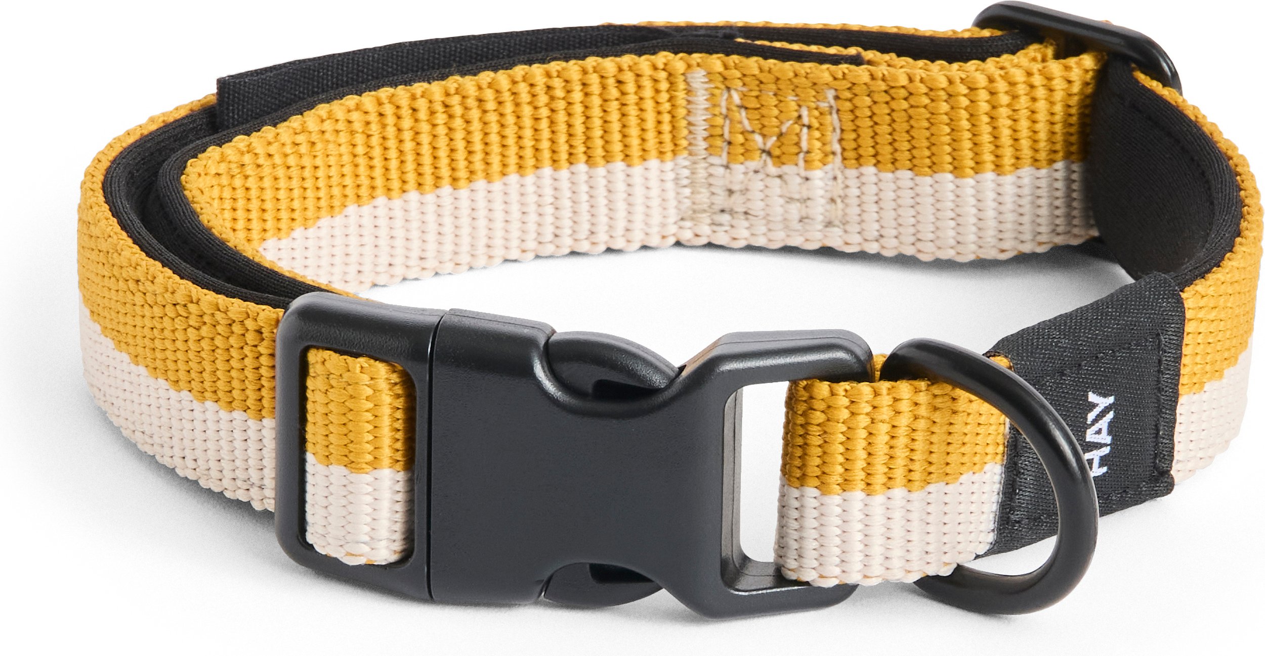 Obroża dla psa Hay S/M żółto-biała