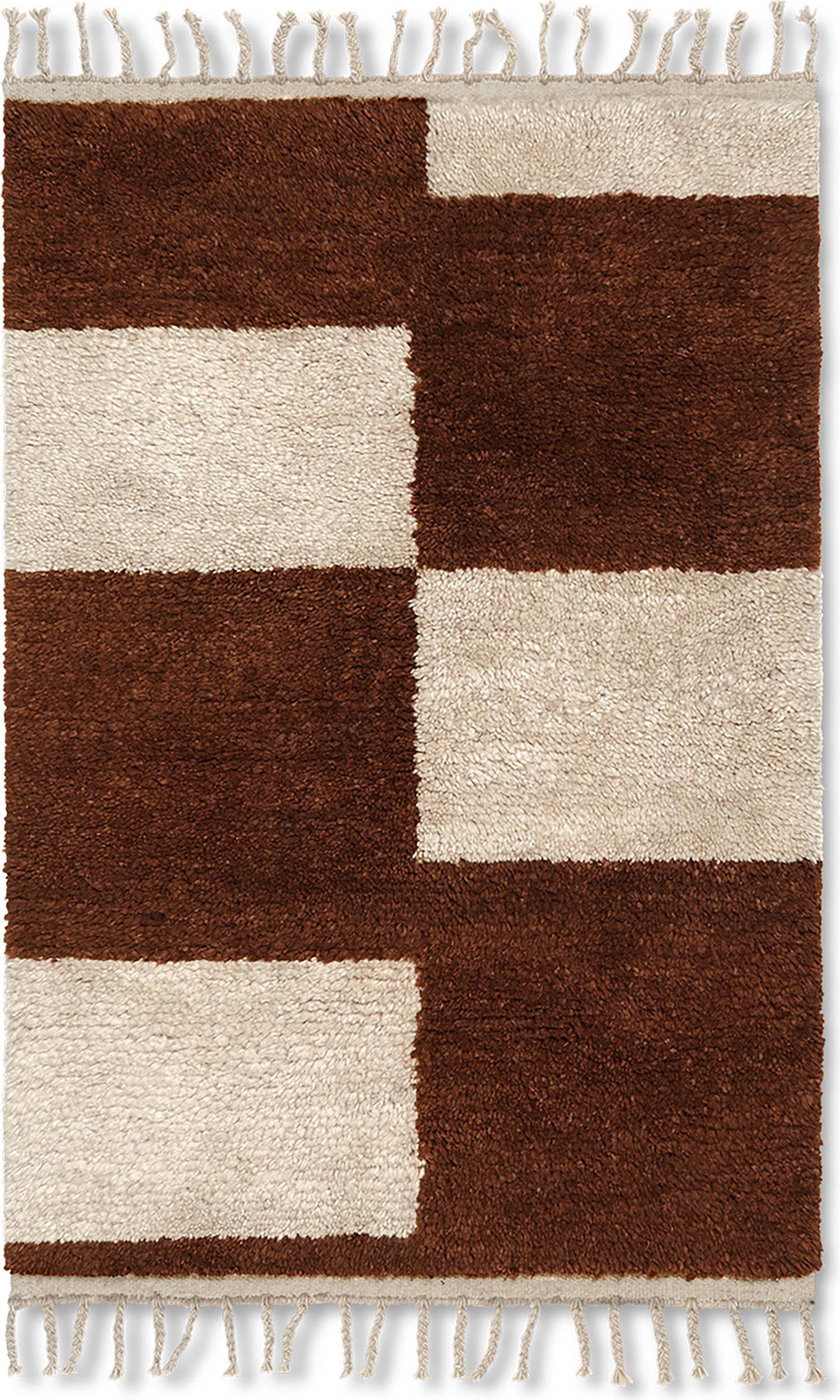 Dywan Mara 80 x 120 cm kremowo-brązowy