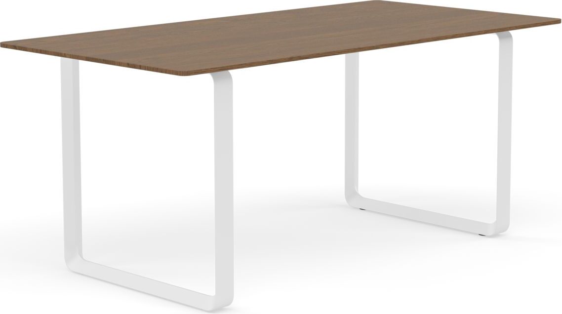 Stół Muuto 170 x 85 cm ciemny dąb nogi białe