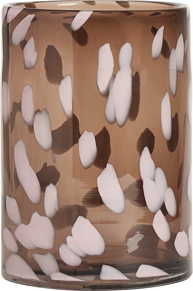 Wazon lub świecznik Jali 19 cm brązowy