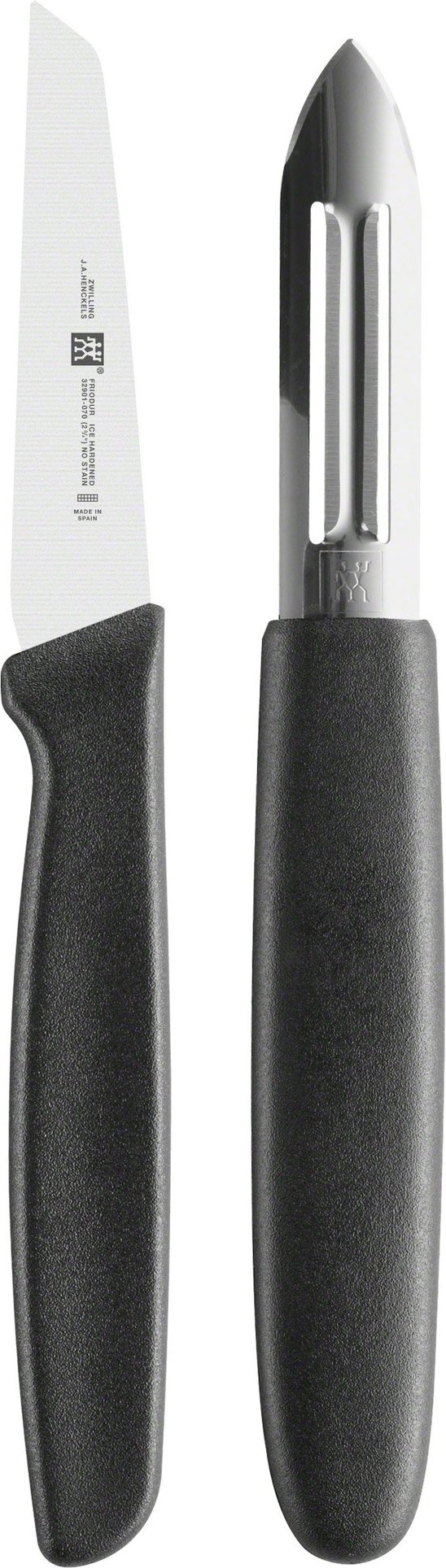 Nóż do obierania 7 cm z obieraczką Twin Grip