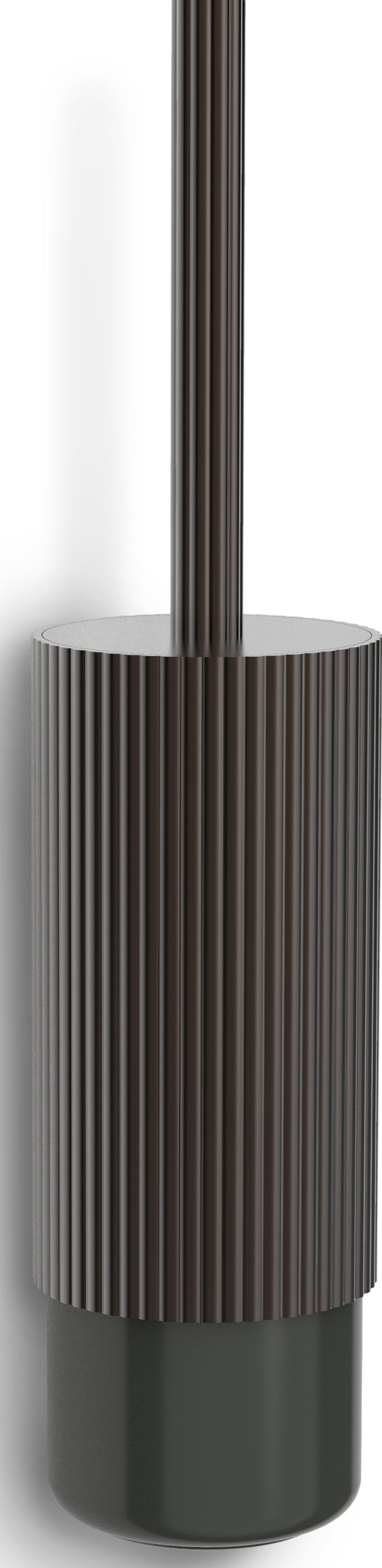 Szczotka do WC Of Line brązowa ścienna z czarną podstawą