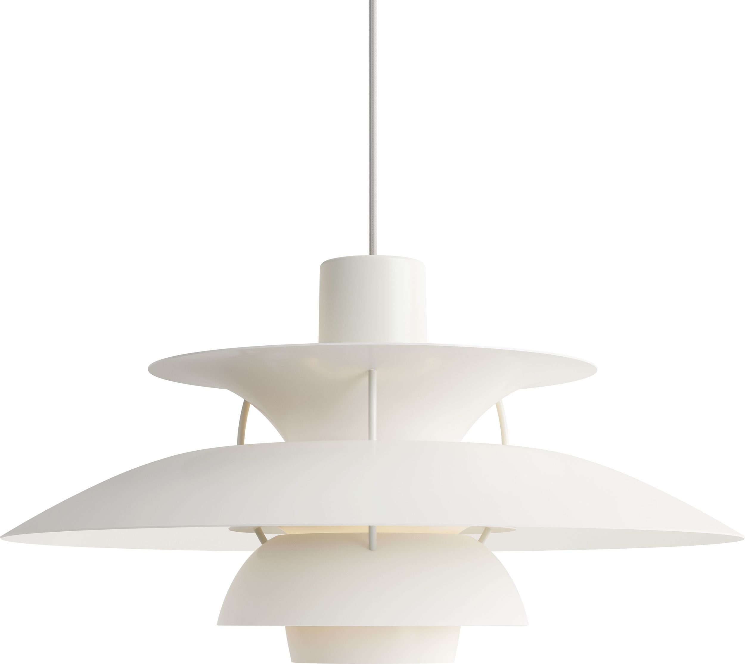 Lampa wisząca PH 50 cm cała biała