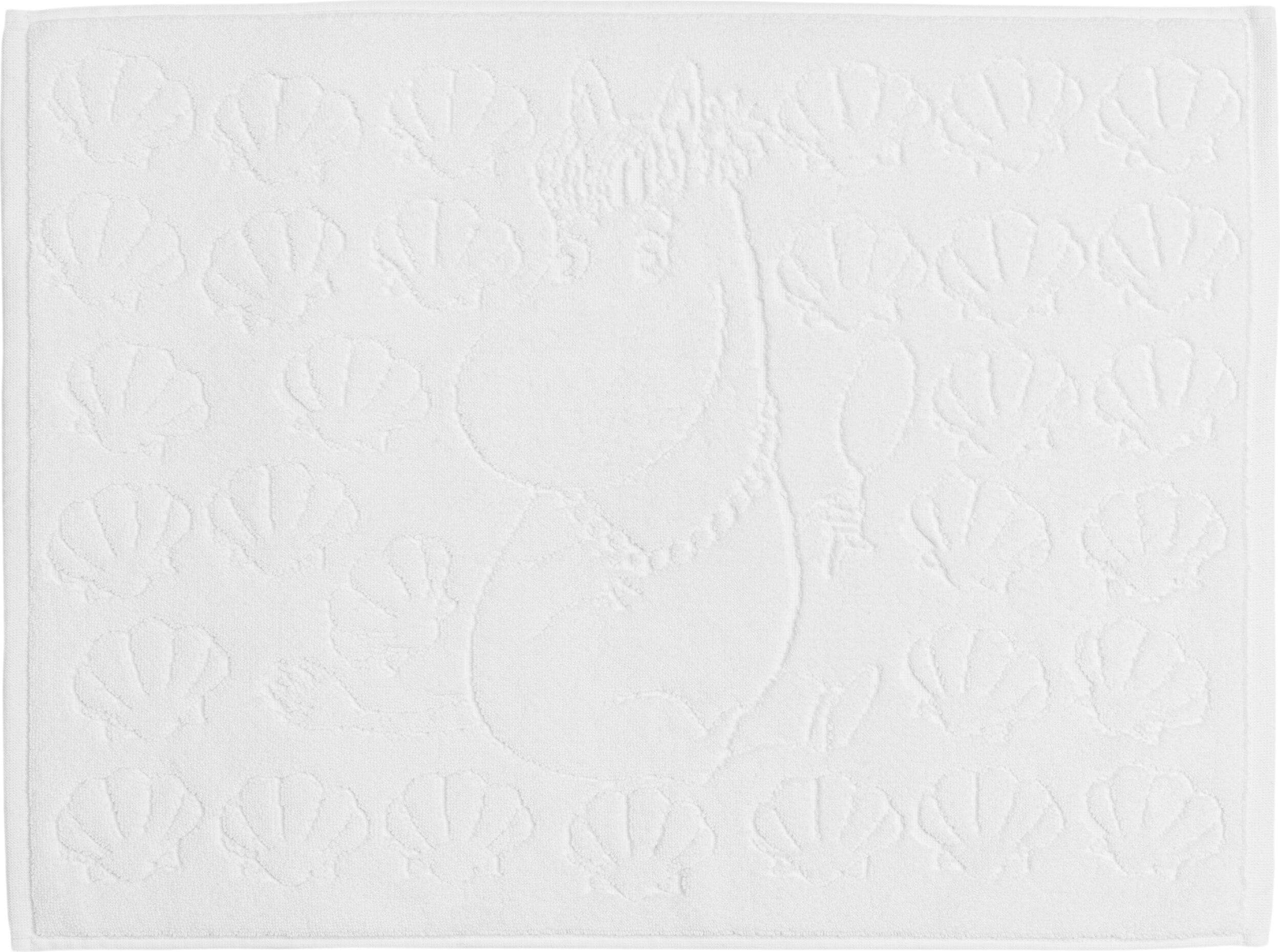 Ręcznik podłogowy Arabia Finland Muminki Seashells 50 x 70 cm biały