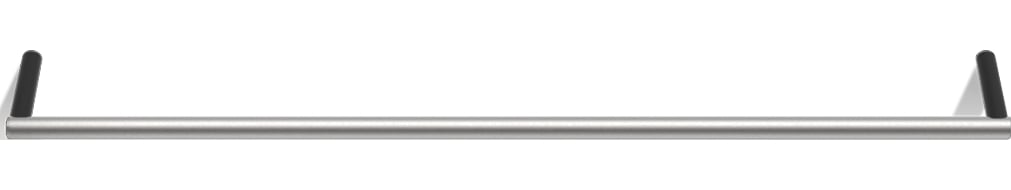 Wieszak reling na ręczniki Mikado 60 cm stal matowa-czarny