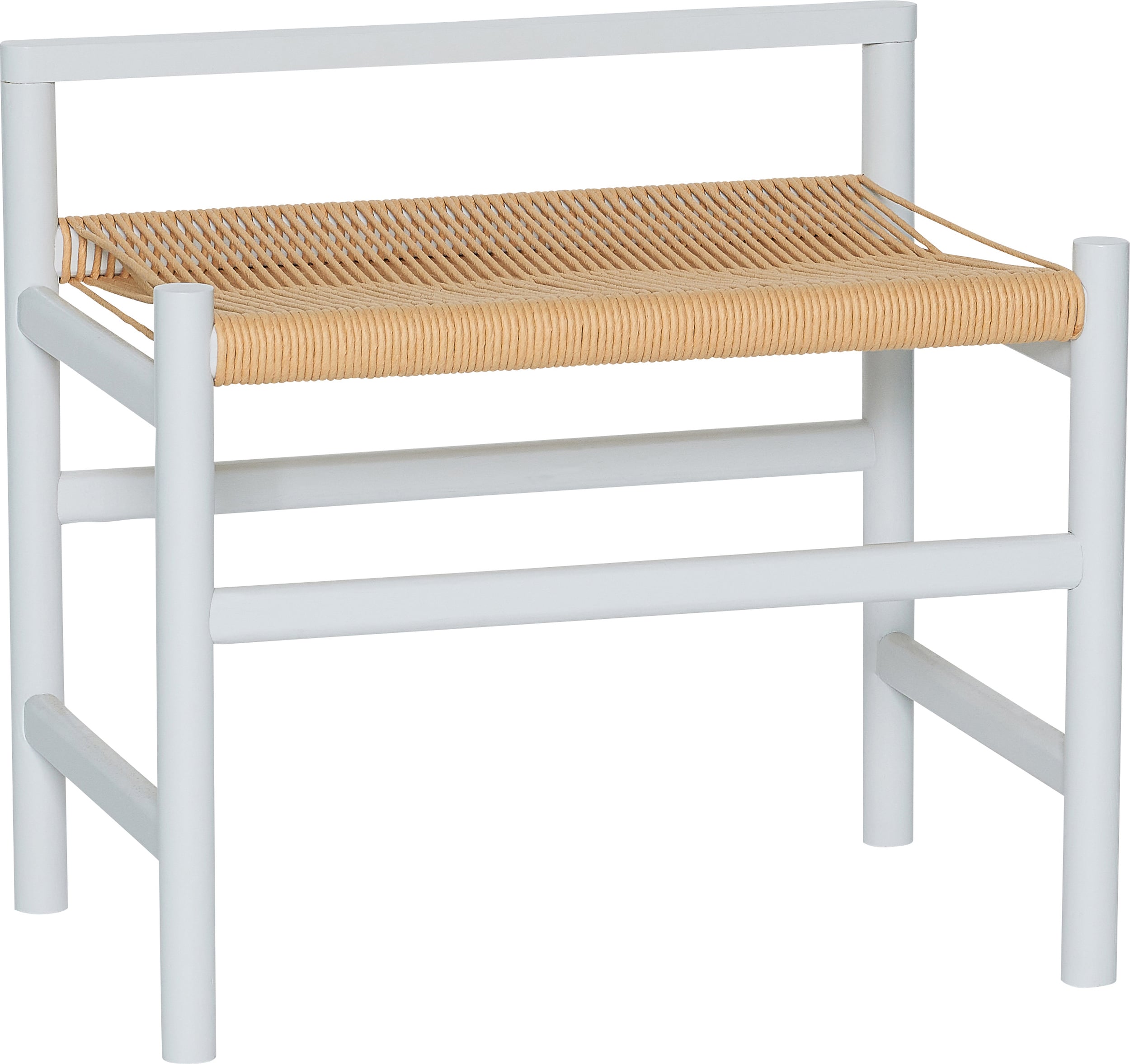 Ławka Heritage jasnoszara dębowa