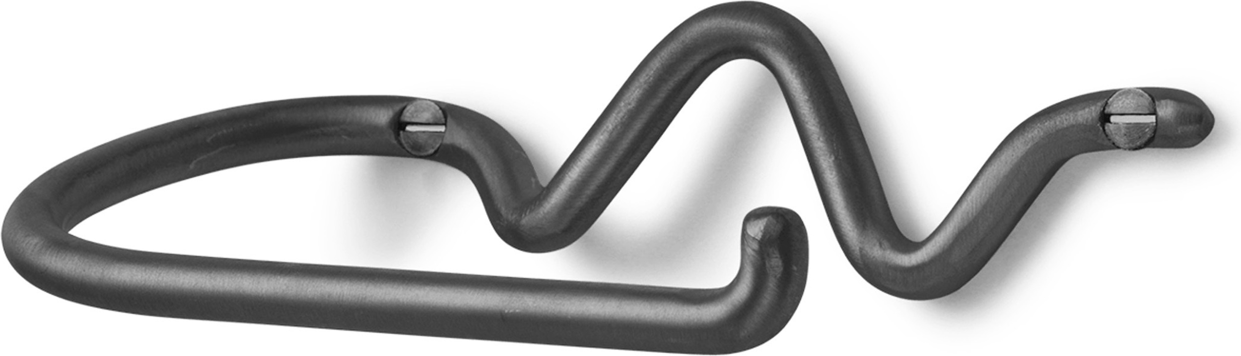 Uchwyt na papier toaletowy Curvature czarny mosiądz