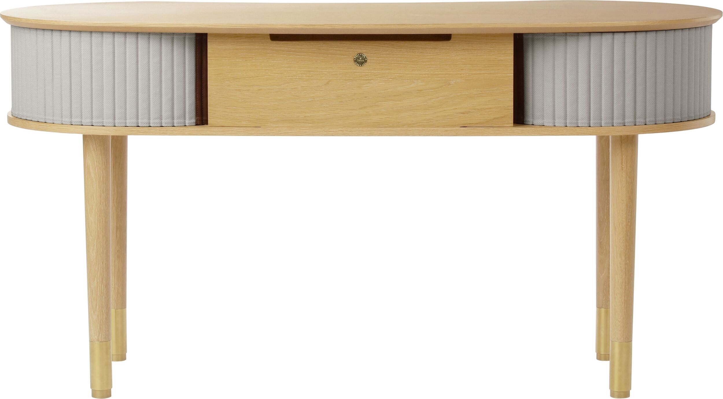 Biurko Audacious jasnoszare dąb