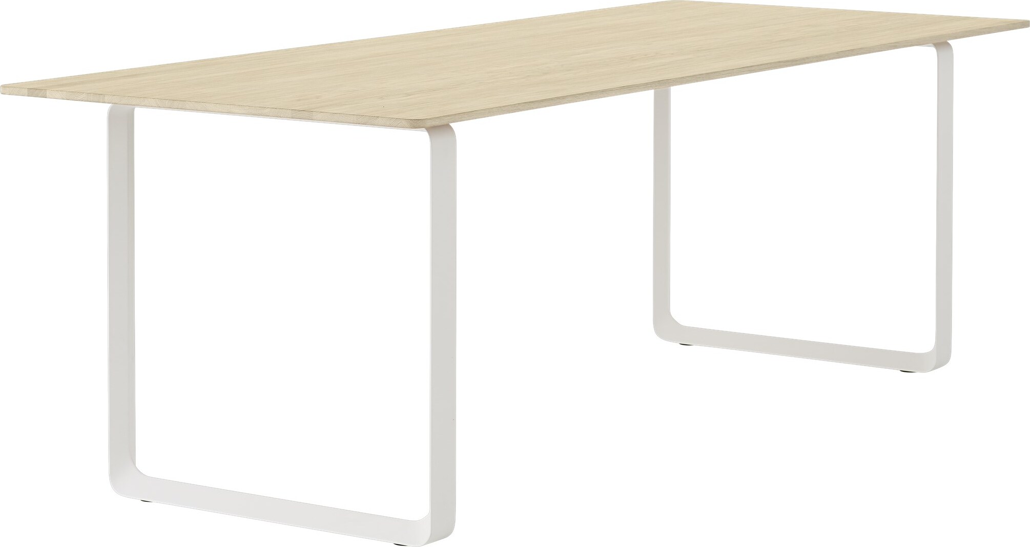 Stół Muuto 225 x 90 cm jasny dąb nogi białe