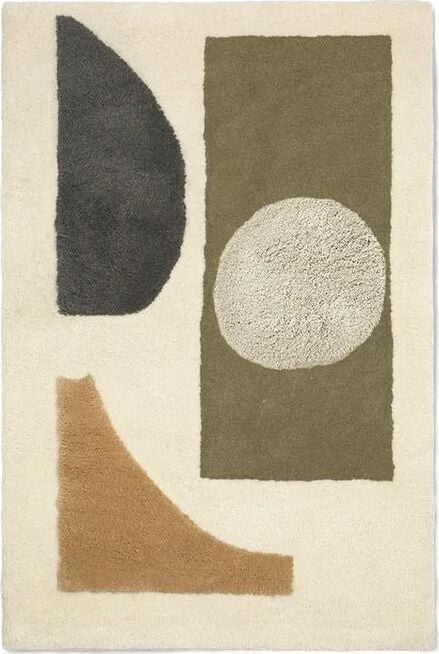 Dywan Bloco 80 x 120 cm zielono-beżowy