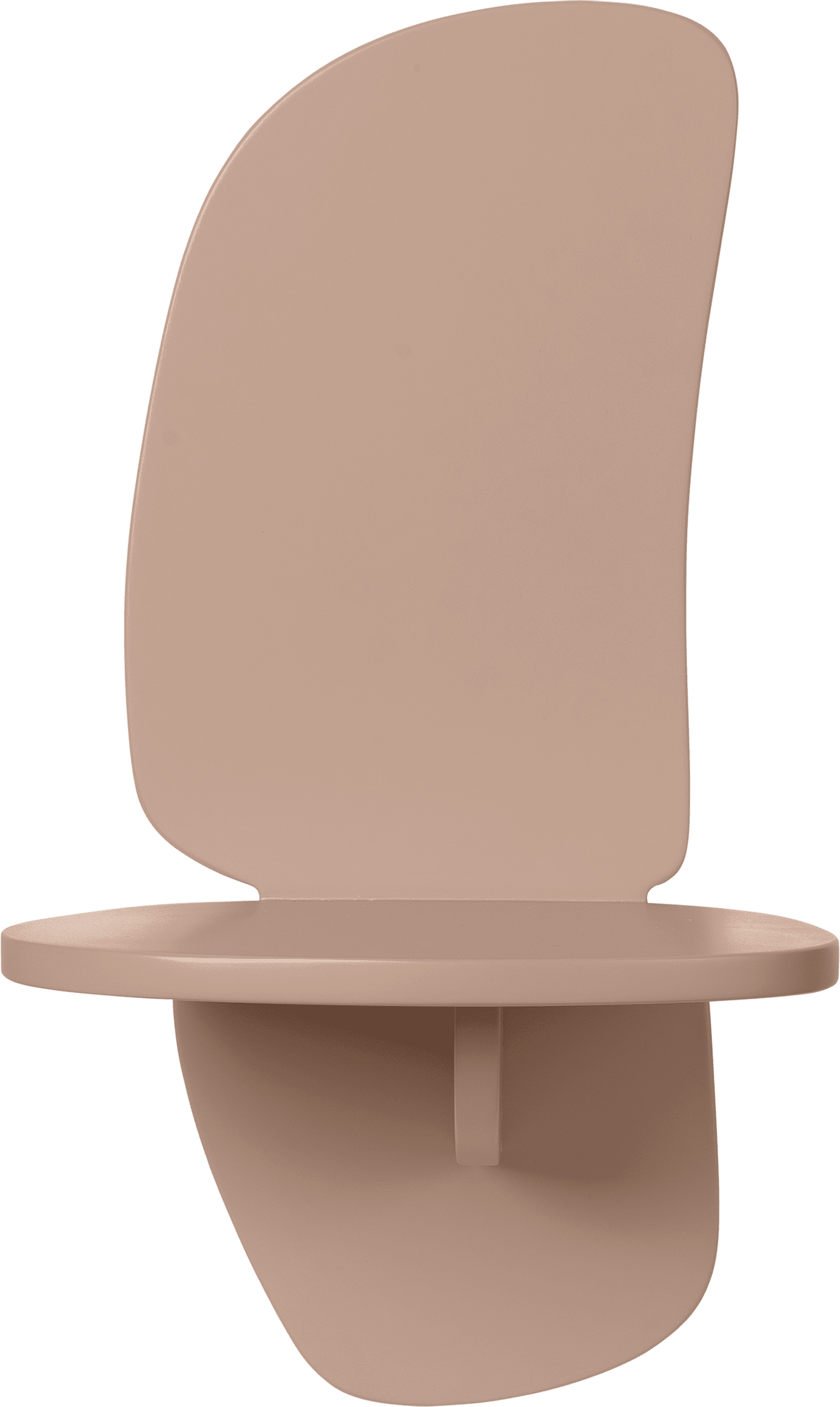 Półka ścienna Pilu 40 cm różowa