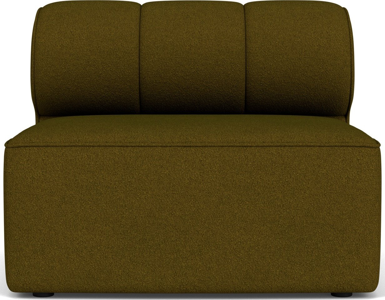 Element środkowy sofy modułowej Eave Seamline 86 x 86 cm ciemnozielony