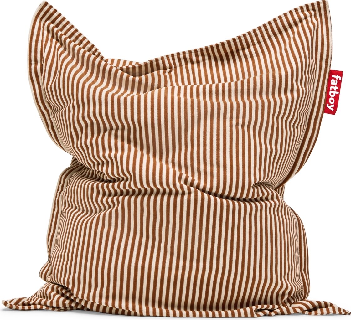 Puf Fatboy The Original Slim Terry brązowo-kremowy