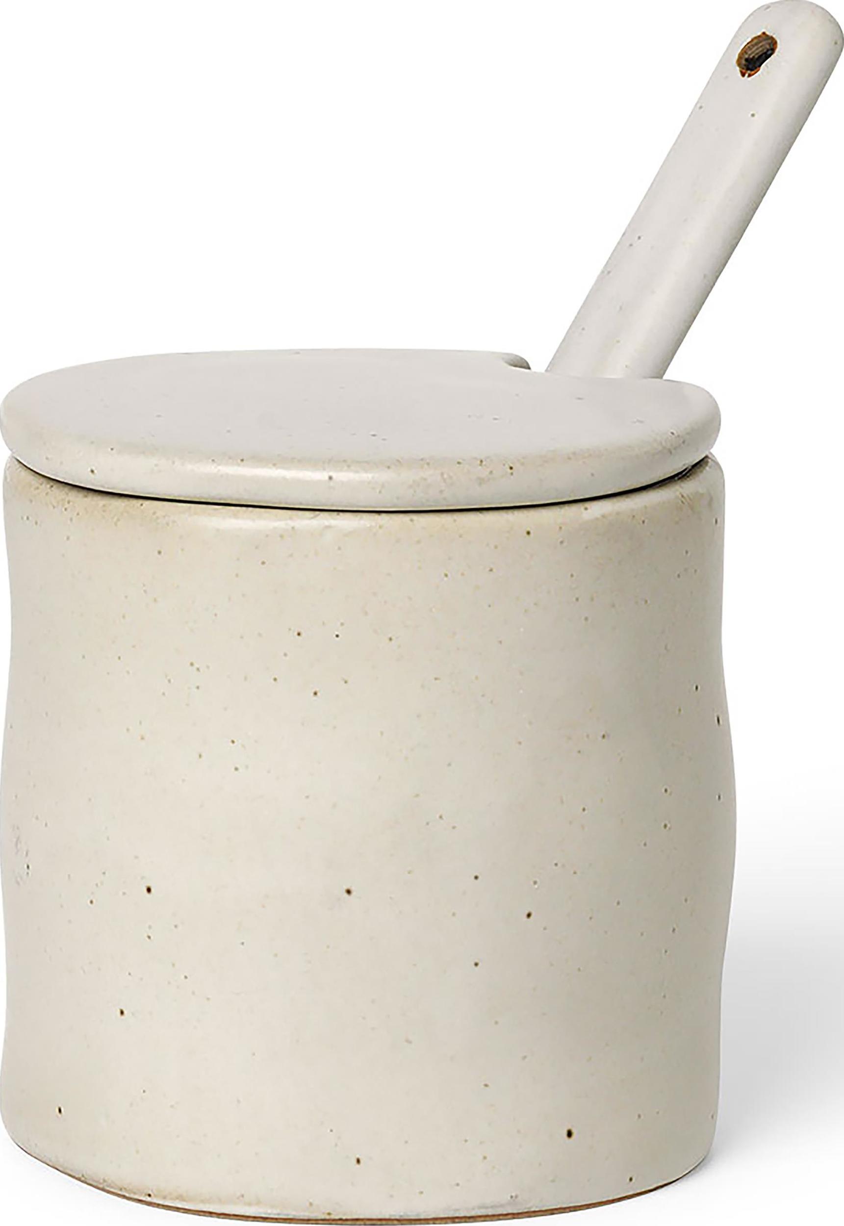 Słoik na dżem Flow kremowy