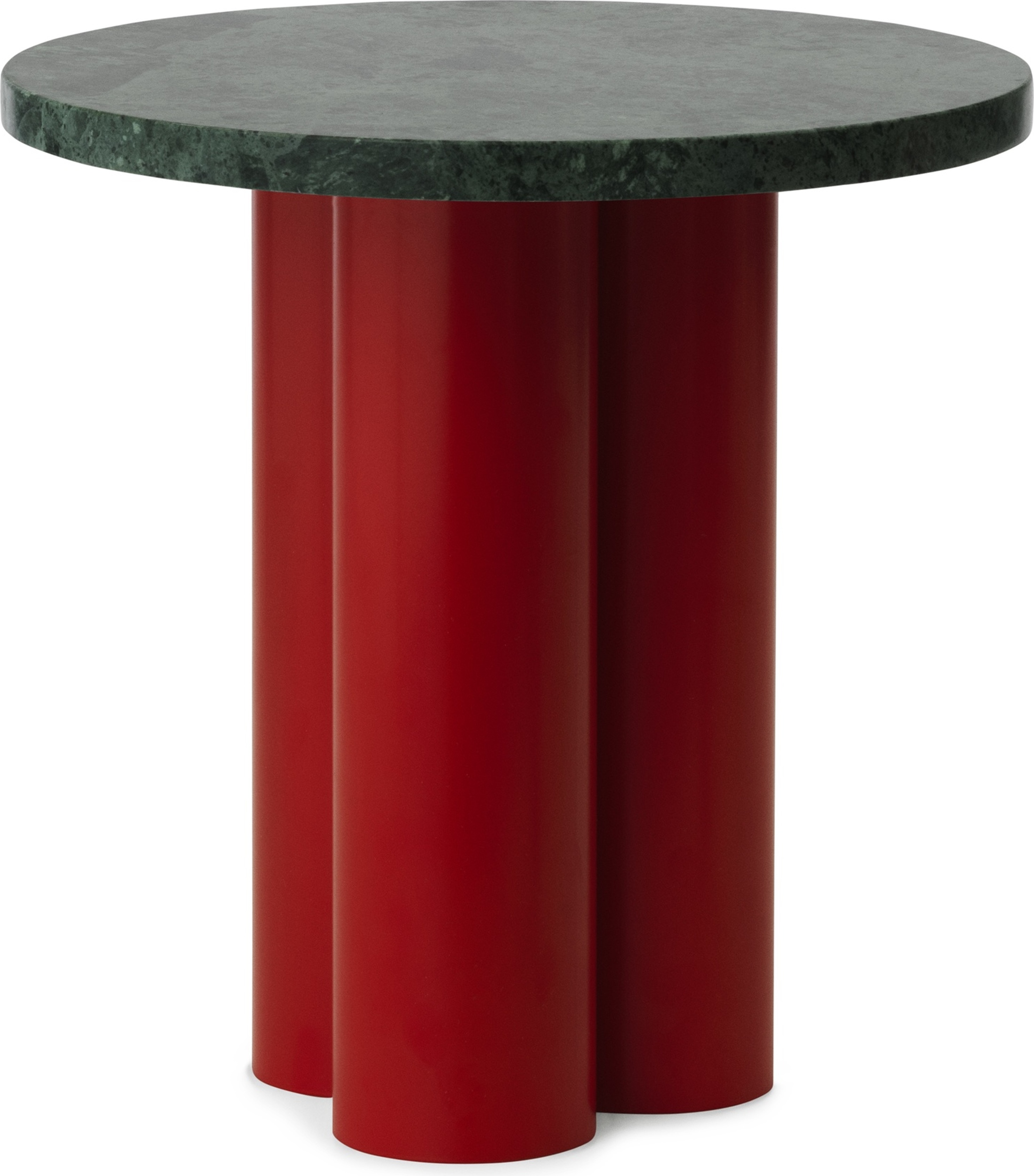 Stolik Dit Verde Marina na czerwonych nogach
