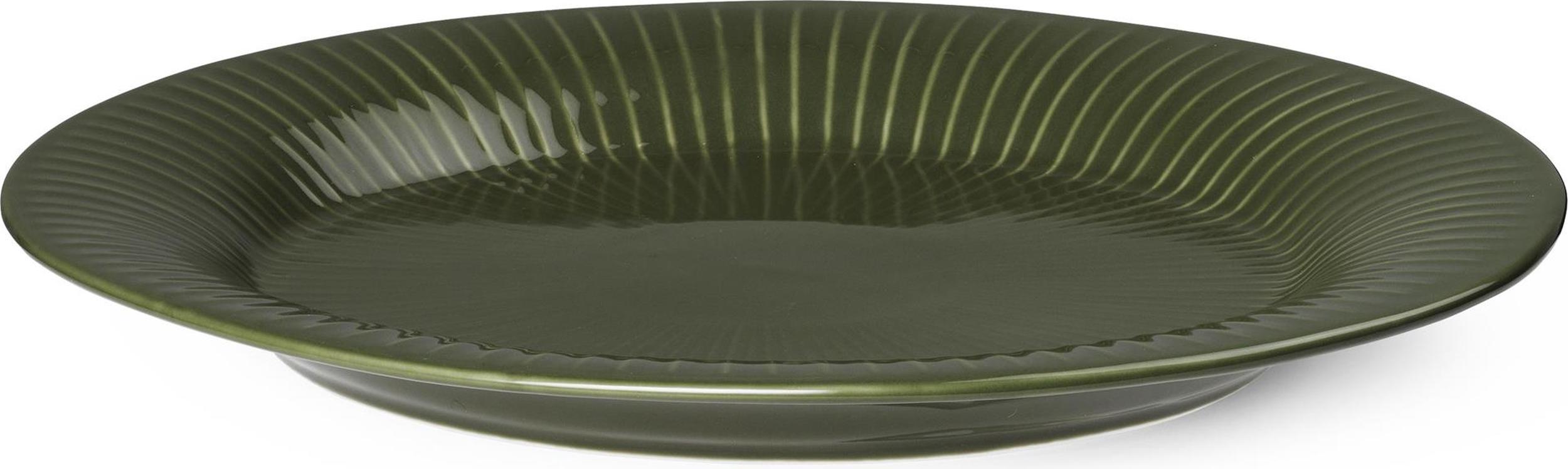 Talerz do serwowania Hammershøi 28,5 cm oliwkowy