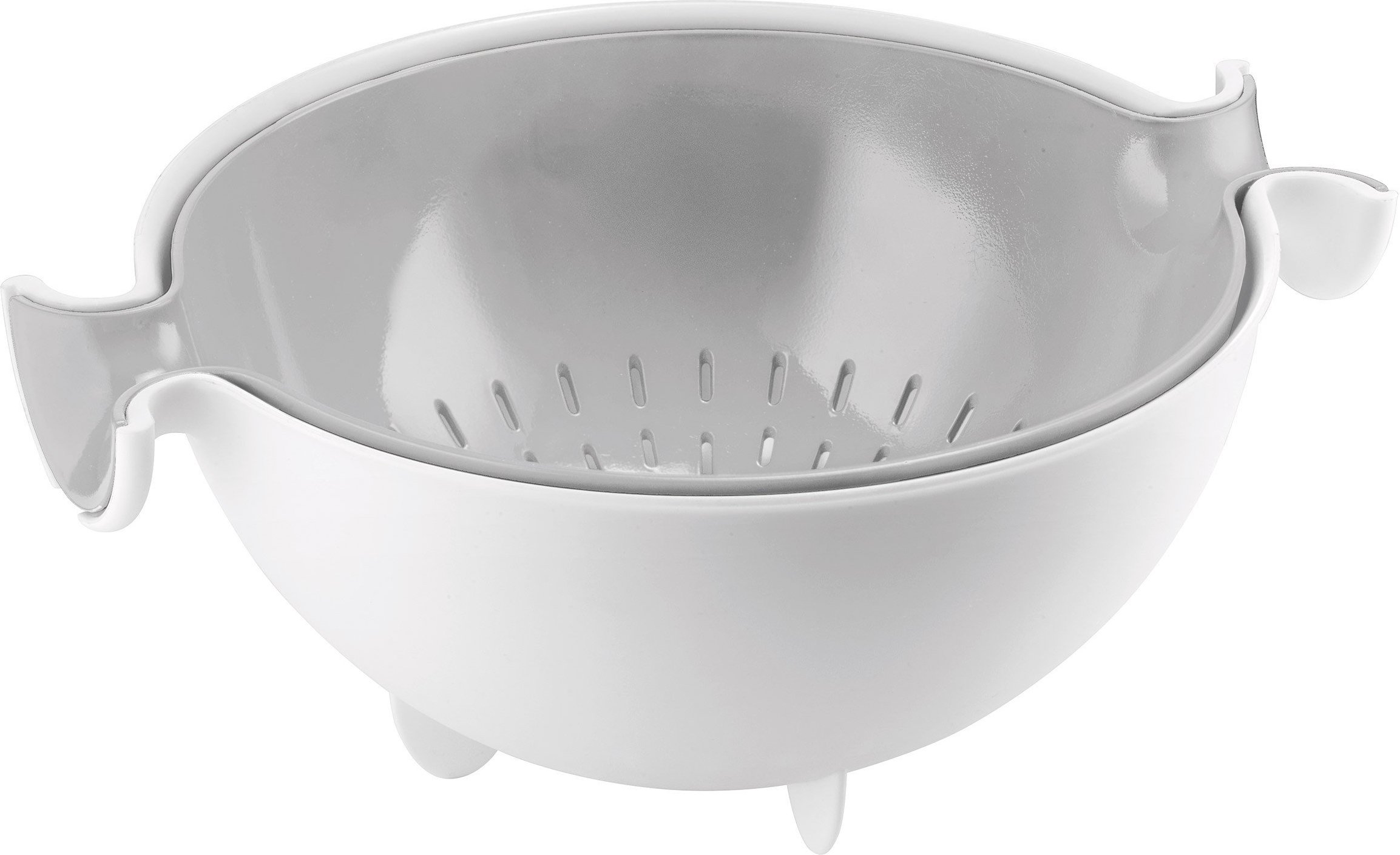 Misa z durszlakiem Spin&Drain Kitchen Active Design szara