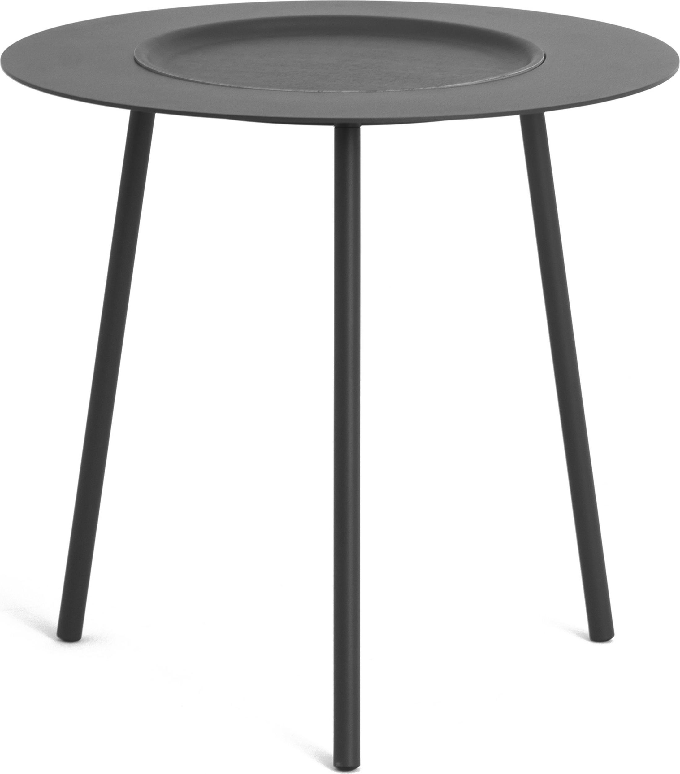 Stolik kawowy Woodplate mały szary