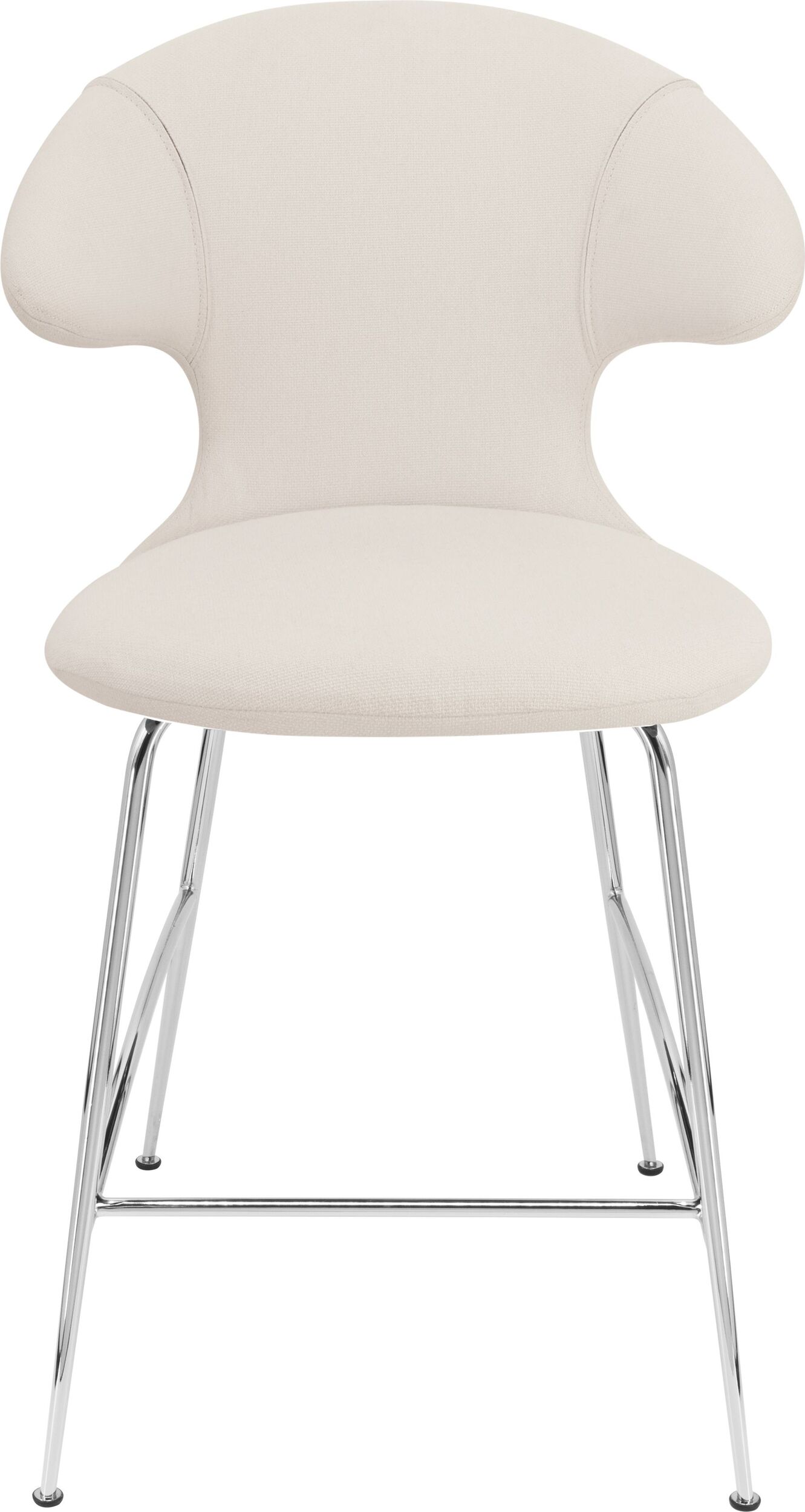 Krzesło Time Flies 102 cm jasnopiaskowe na chromowanych nogach