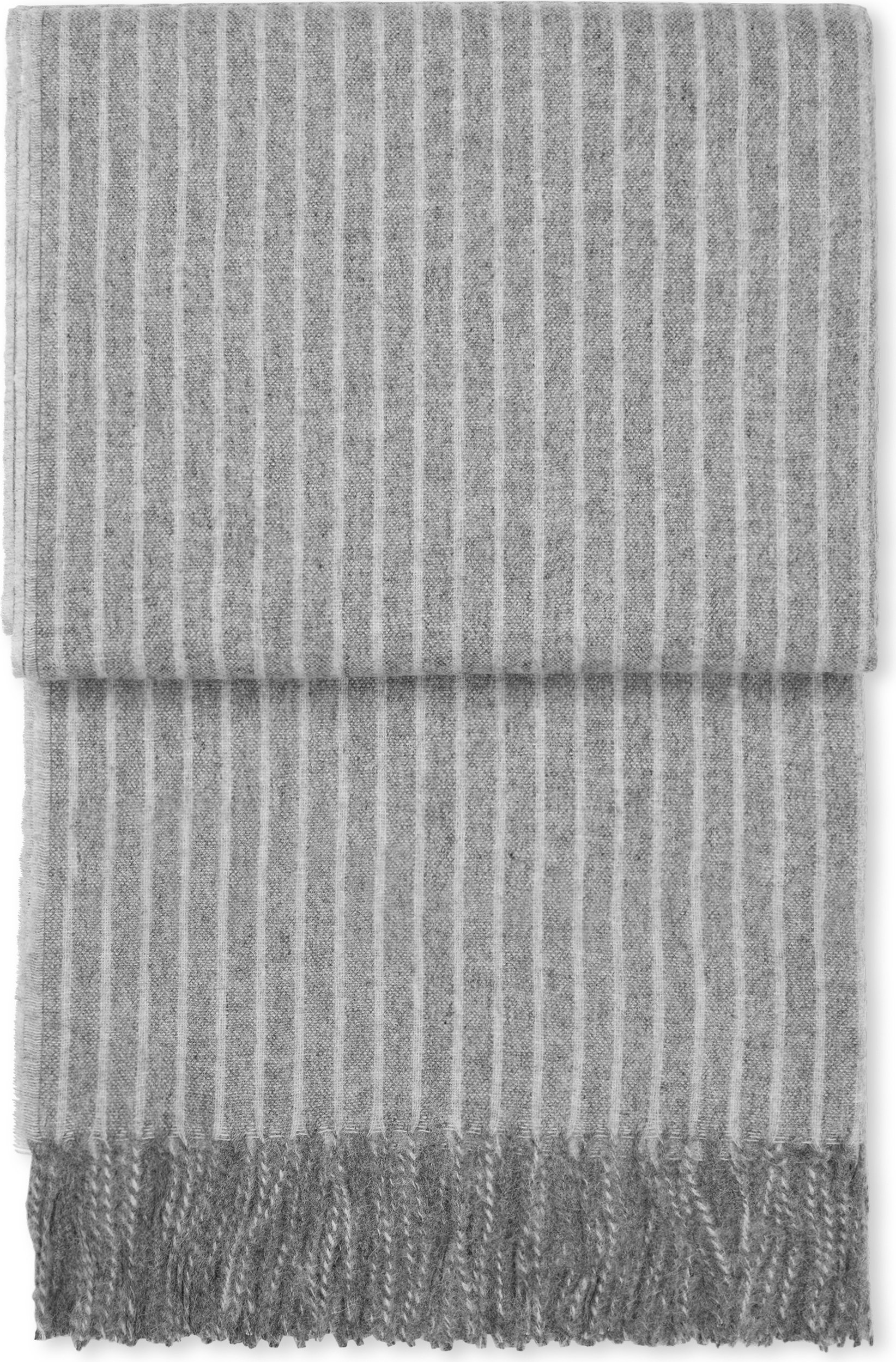 Koc Stripes 130 x 200 cm szary