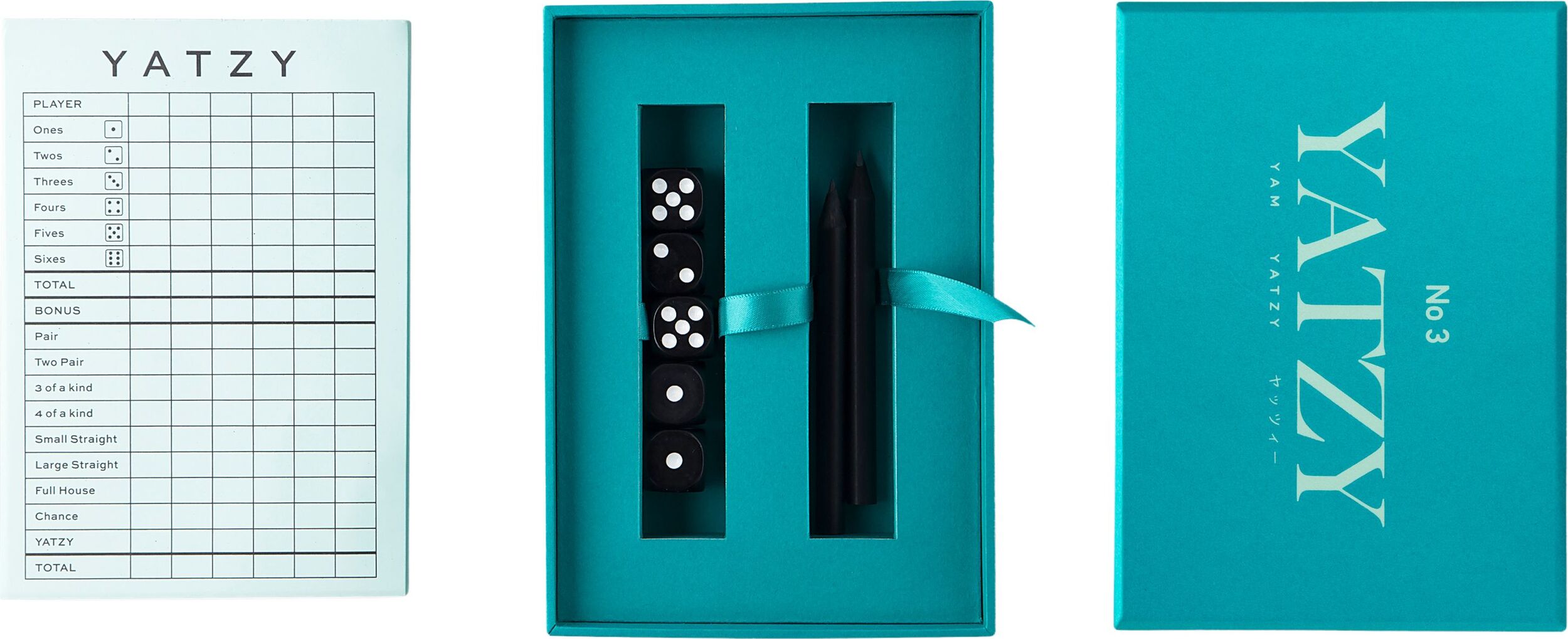 Gra w kości Printworks Classic Yatzy zielona