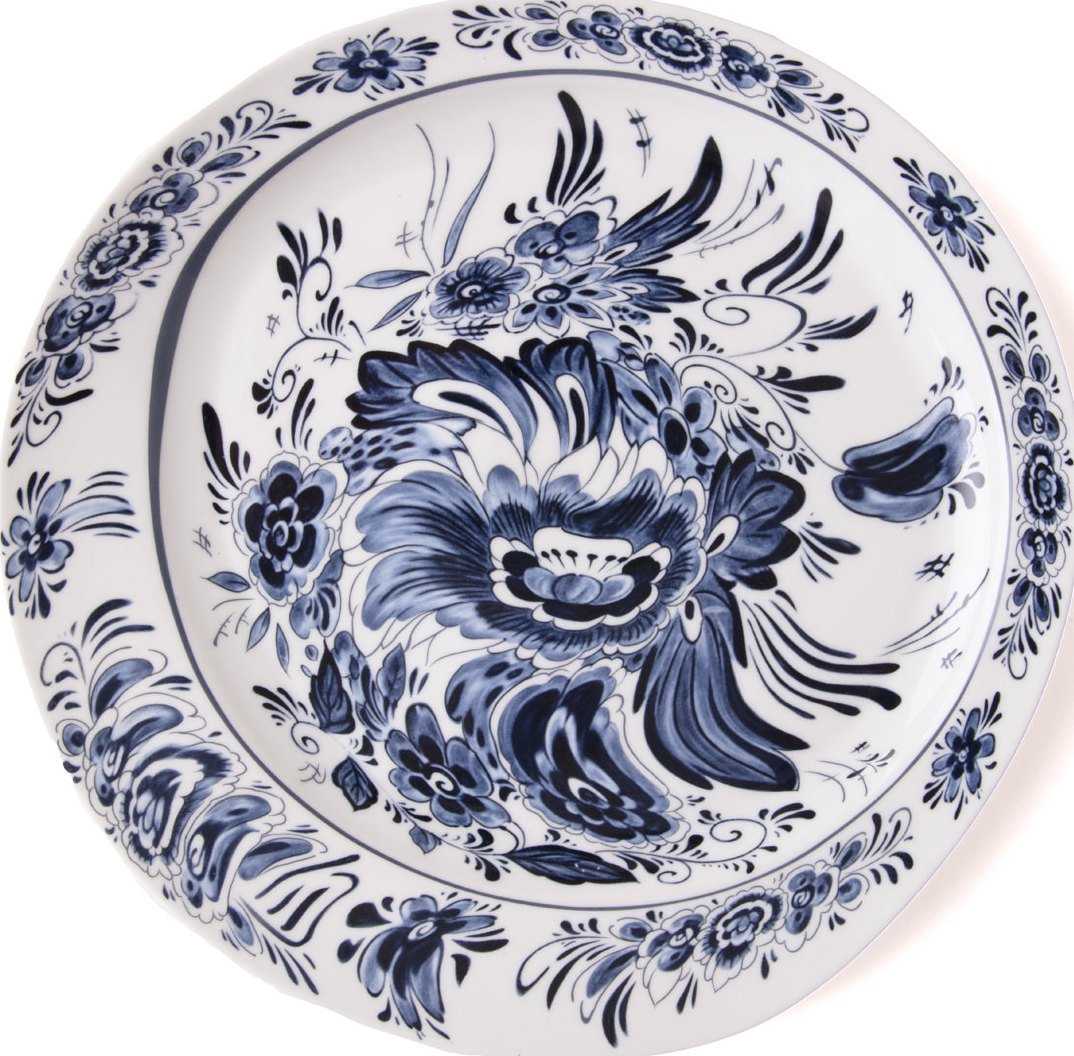 Talerz obiadowy Diesel Classics on Acid Hollandia Flowers 28 cm
