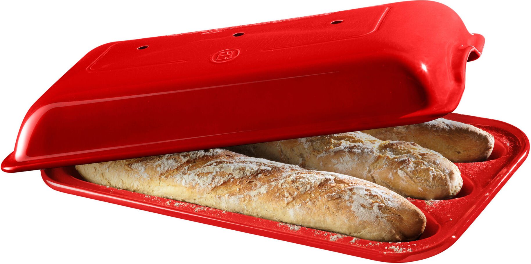 Forma do bagietek Emile Henry czerwona