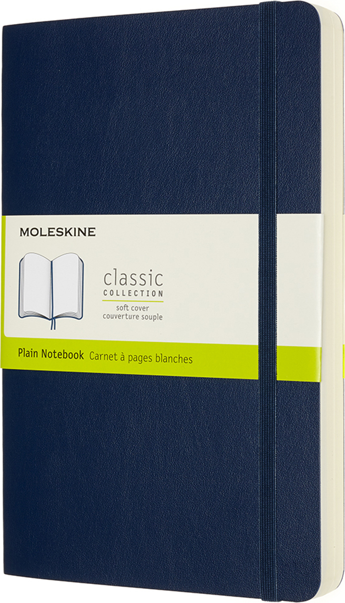 Notes gładki Moleskine Classic L 400 stron niebieski miękka oprawa