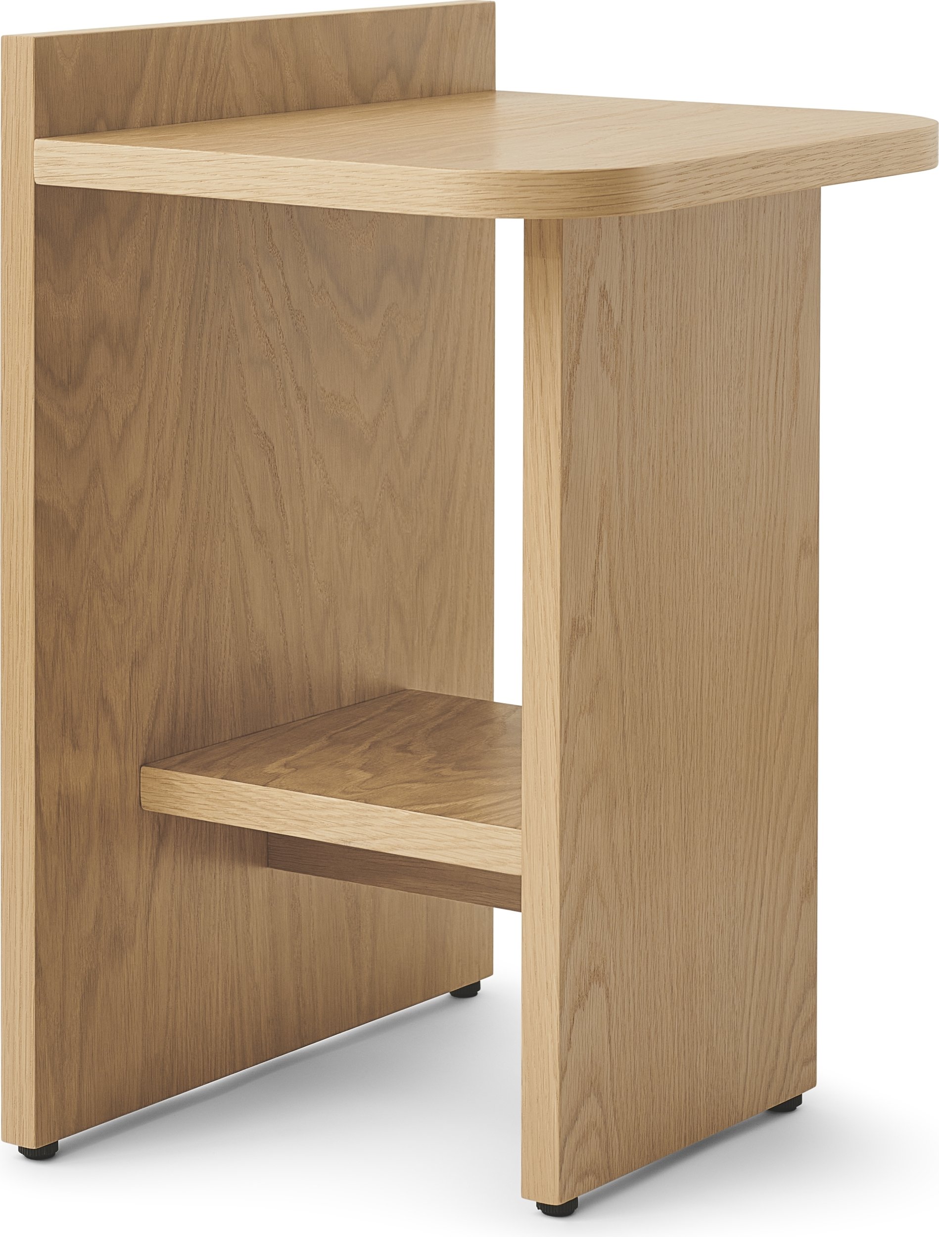 Stolik boczny Ismo 56 cm jasny dąb