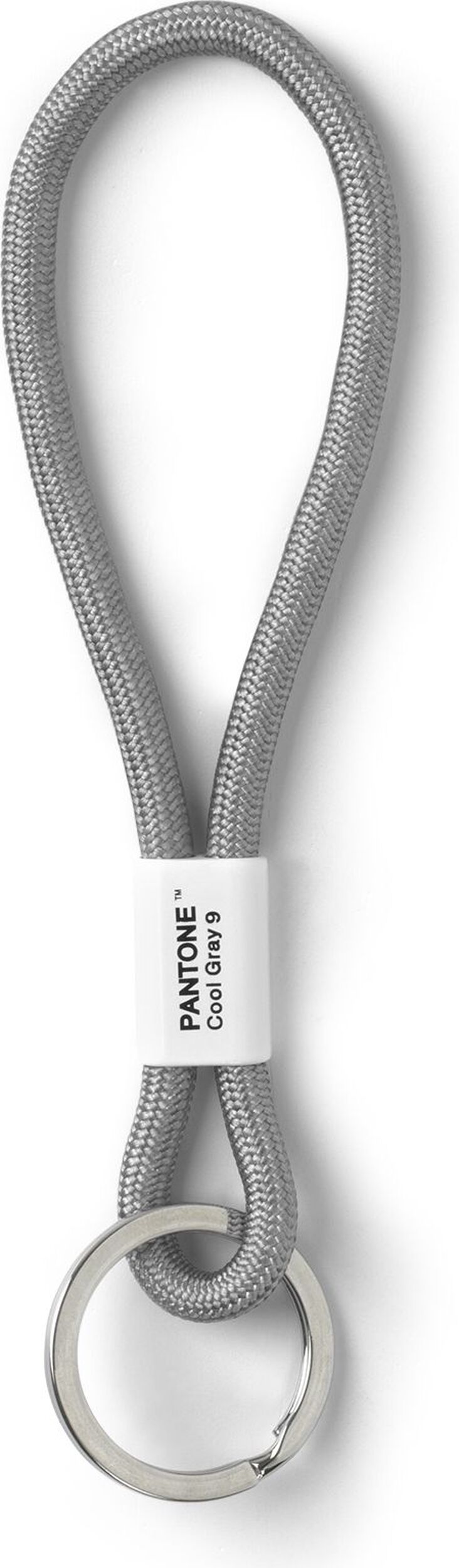 Smycz do kluczy Pantone krótka szara