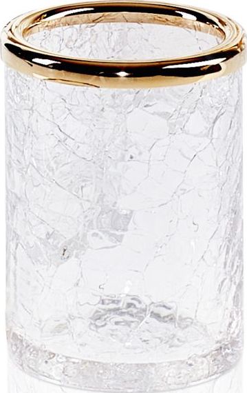 Kubek na szczoteczki do zębów Crack złoty