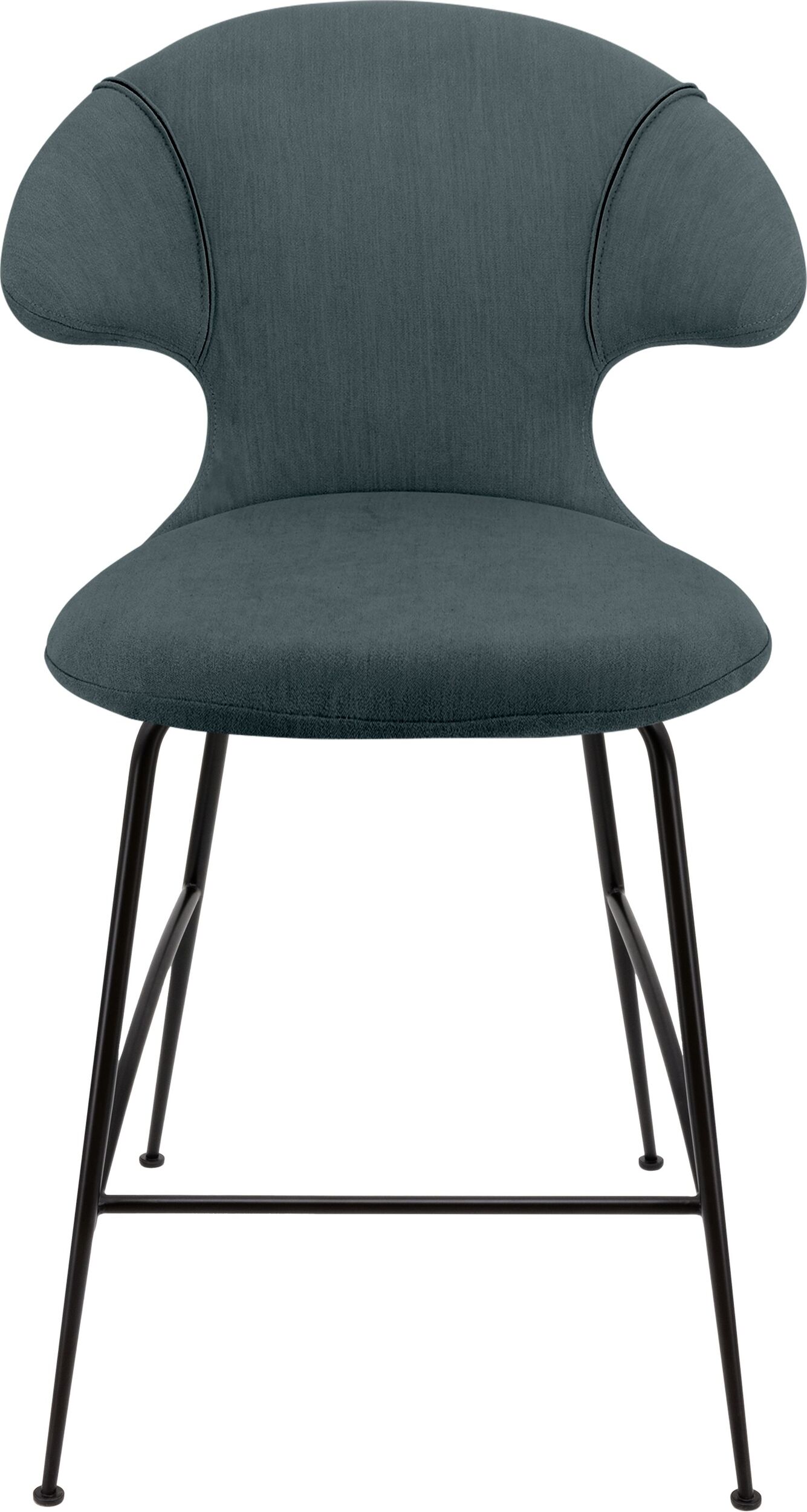 Krzesło Time Flies 102 cm ciemnoturkusowe na czarnych nogach