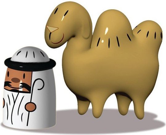 Porcelanowe figurki Amir & Camelus