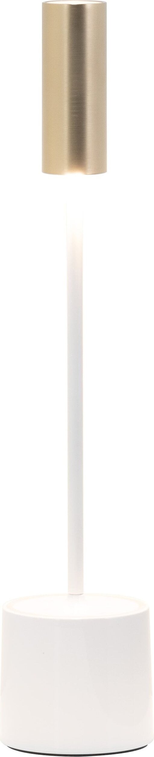 Lampa stołowa bezprzewodowa Carolina biało-złota