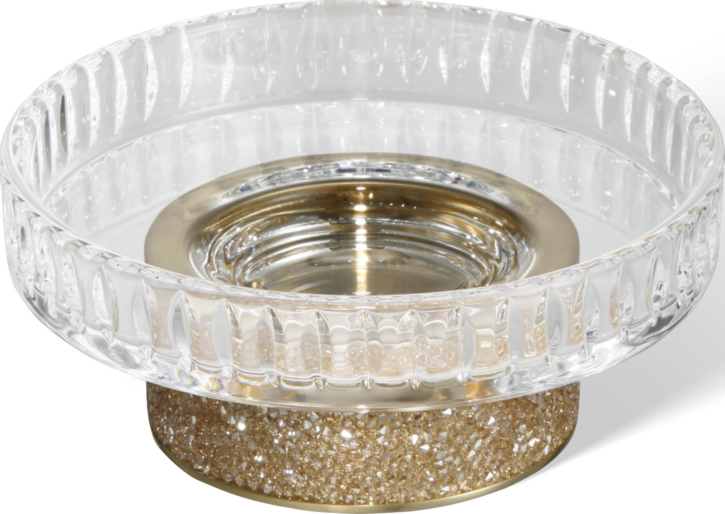 Mydelniczka Rocks karbowana złoty mat