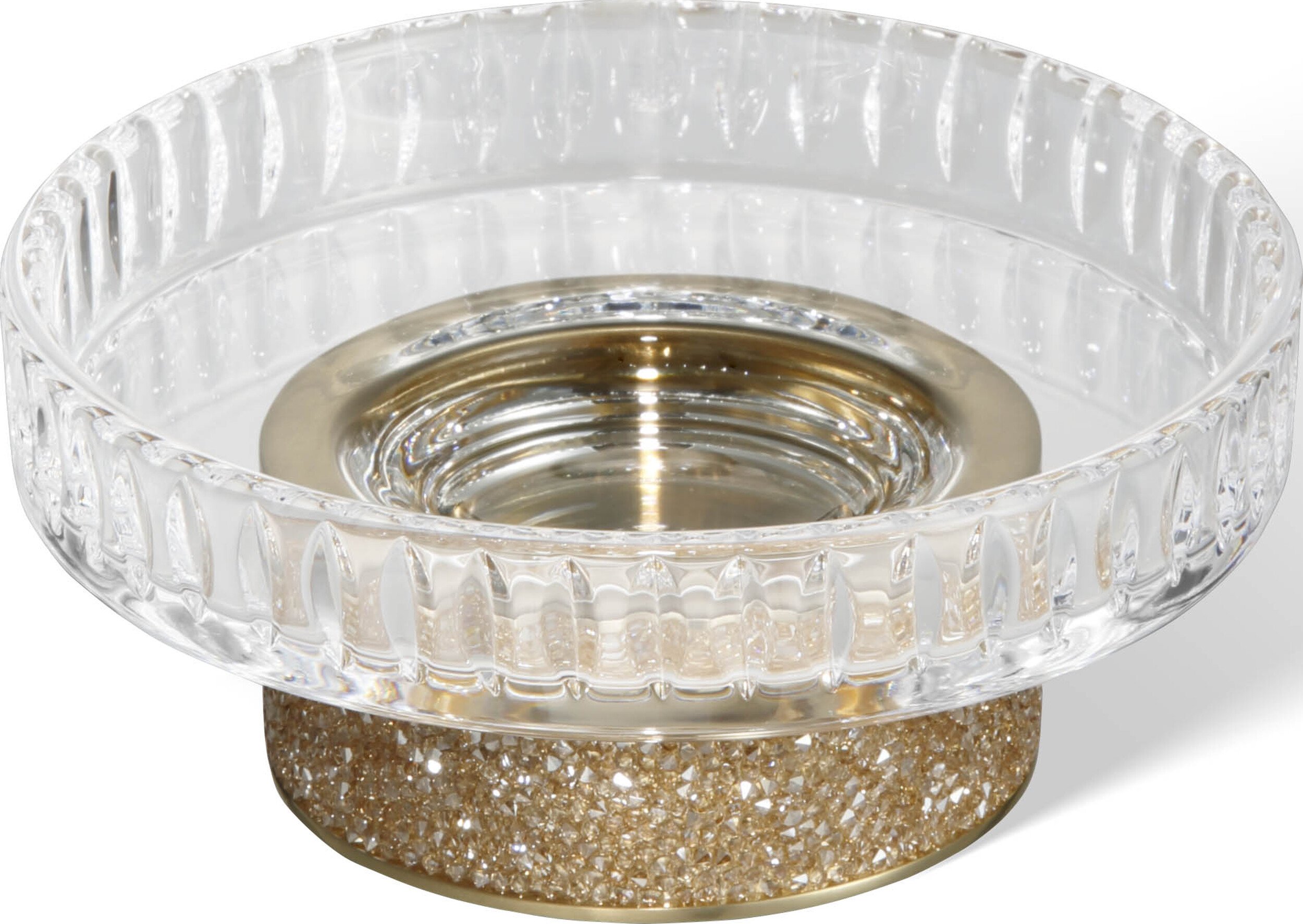 Mydelniczka Rocks karbowana złoty mat