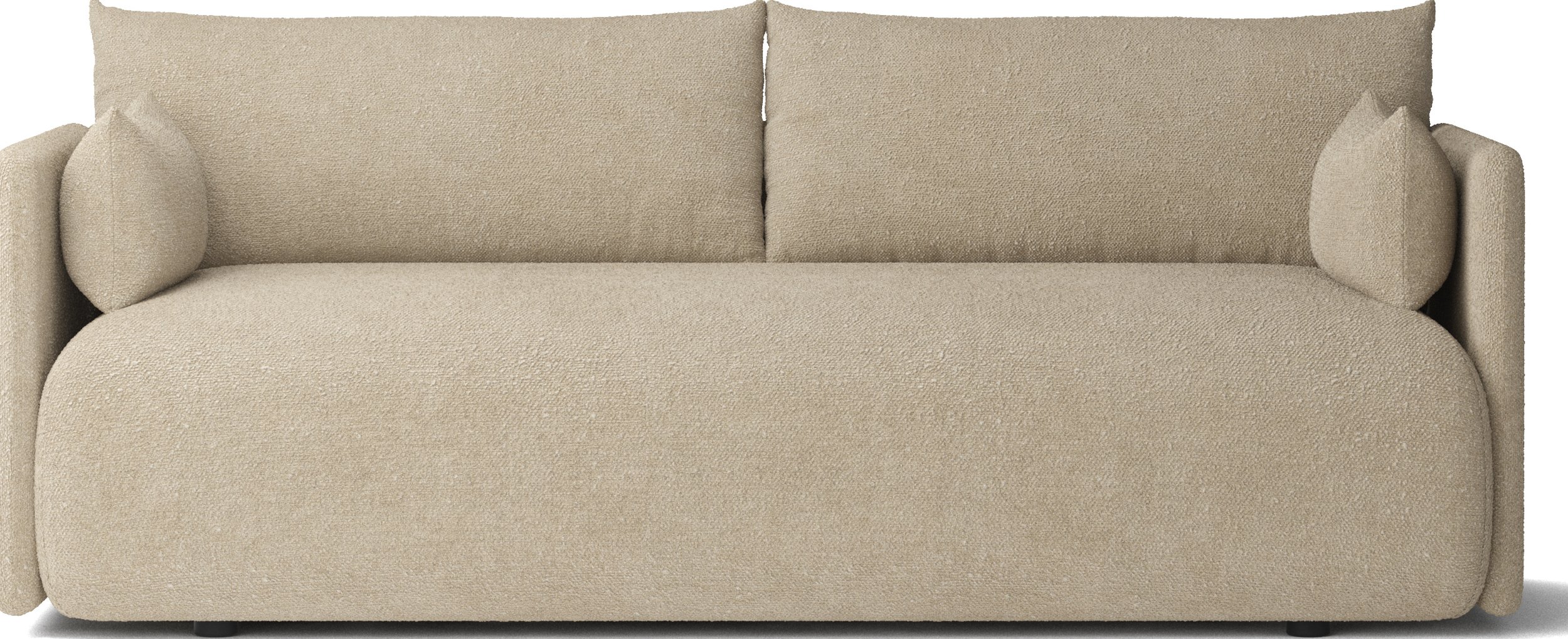 Sofa dwuosobowa Offset Bouclé beżowa