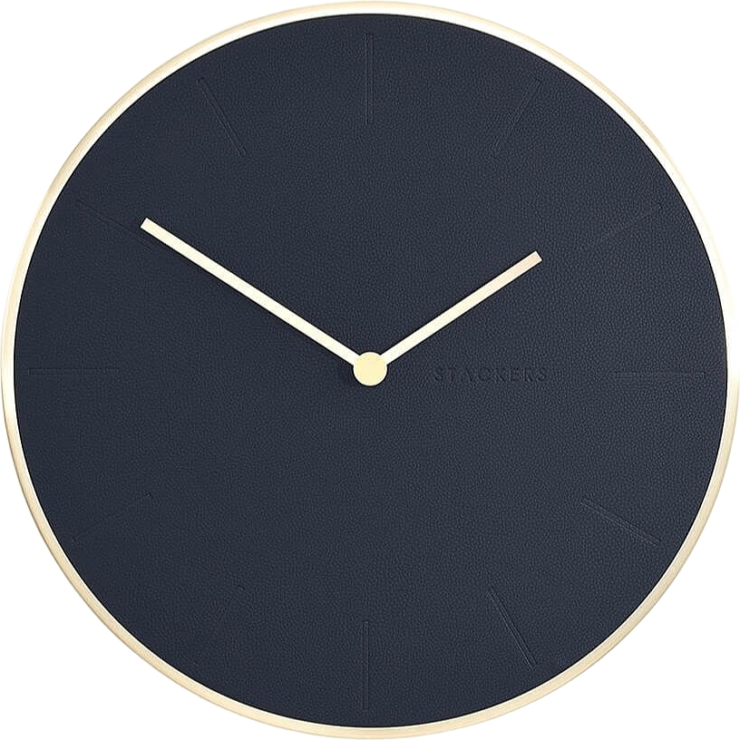 Zegar ścienny Stackers 40 cm granatowy