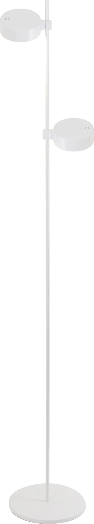 Lampa podłogowa bezprzewodowa Super O 160 cm biała podwójna