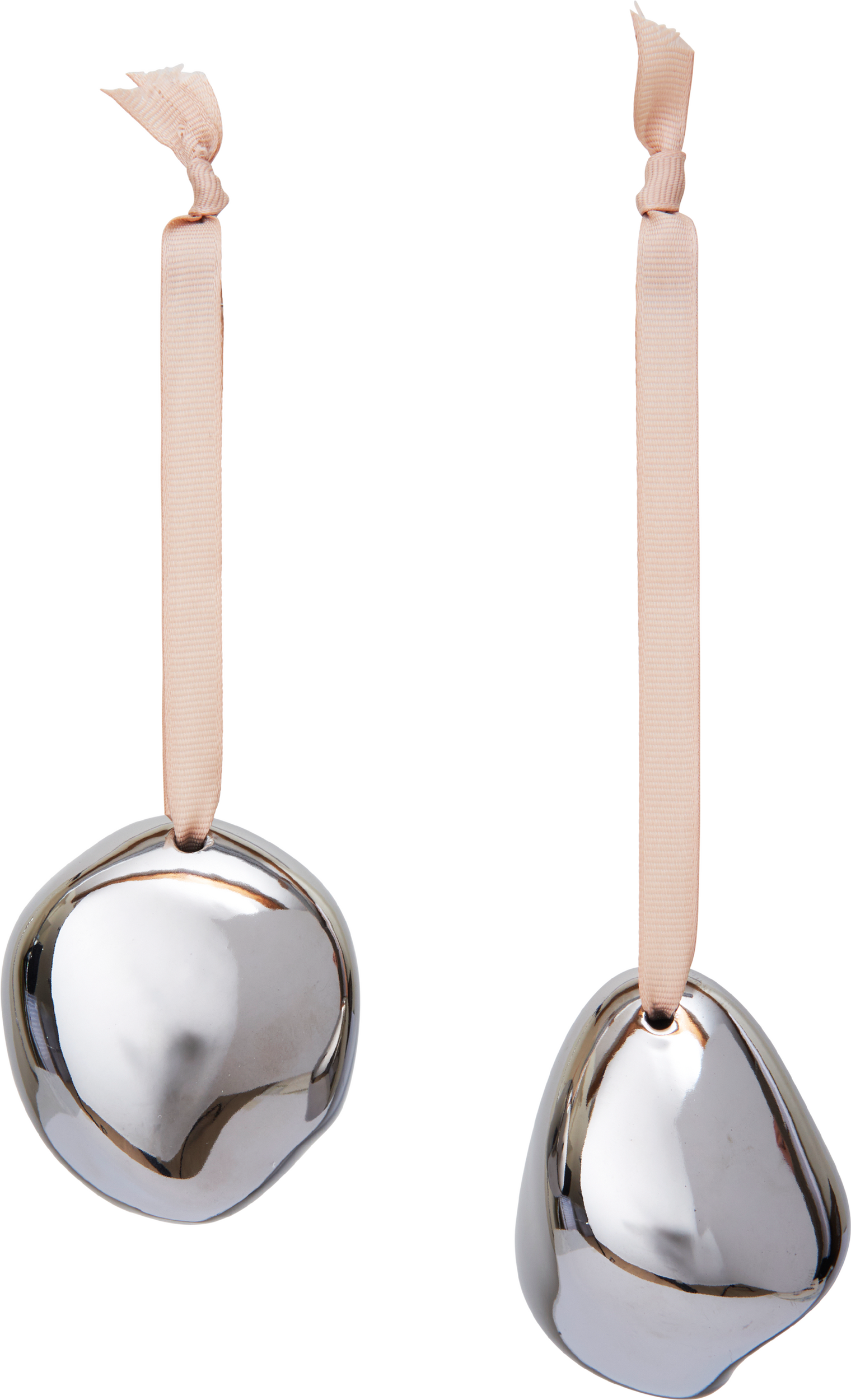 Bombki Bellure srebrne 2 szt.