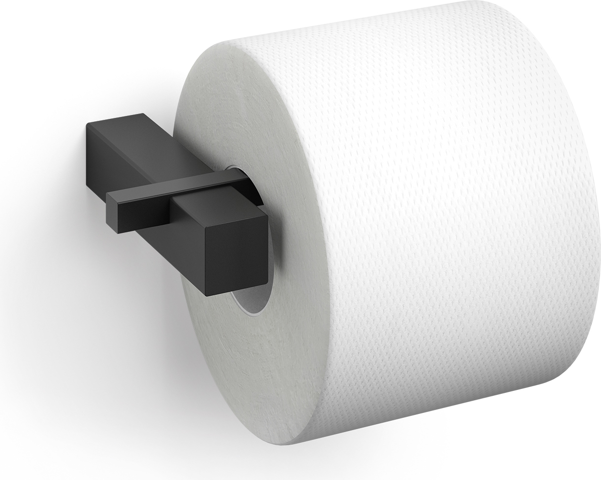 Uchwyt na papier toaletowy Carvo stal malowana proszkowo czarny