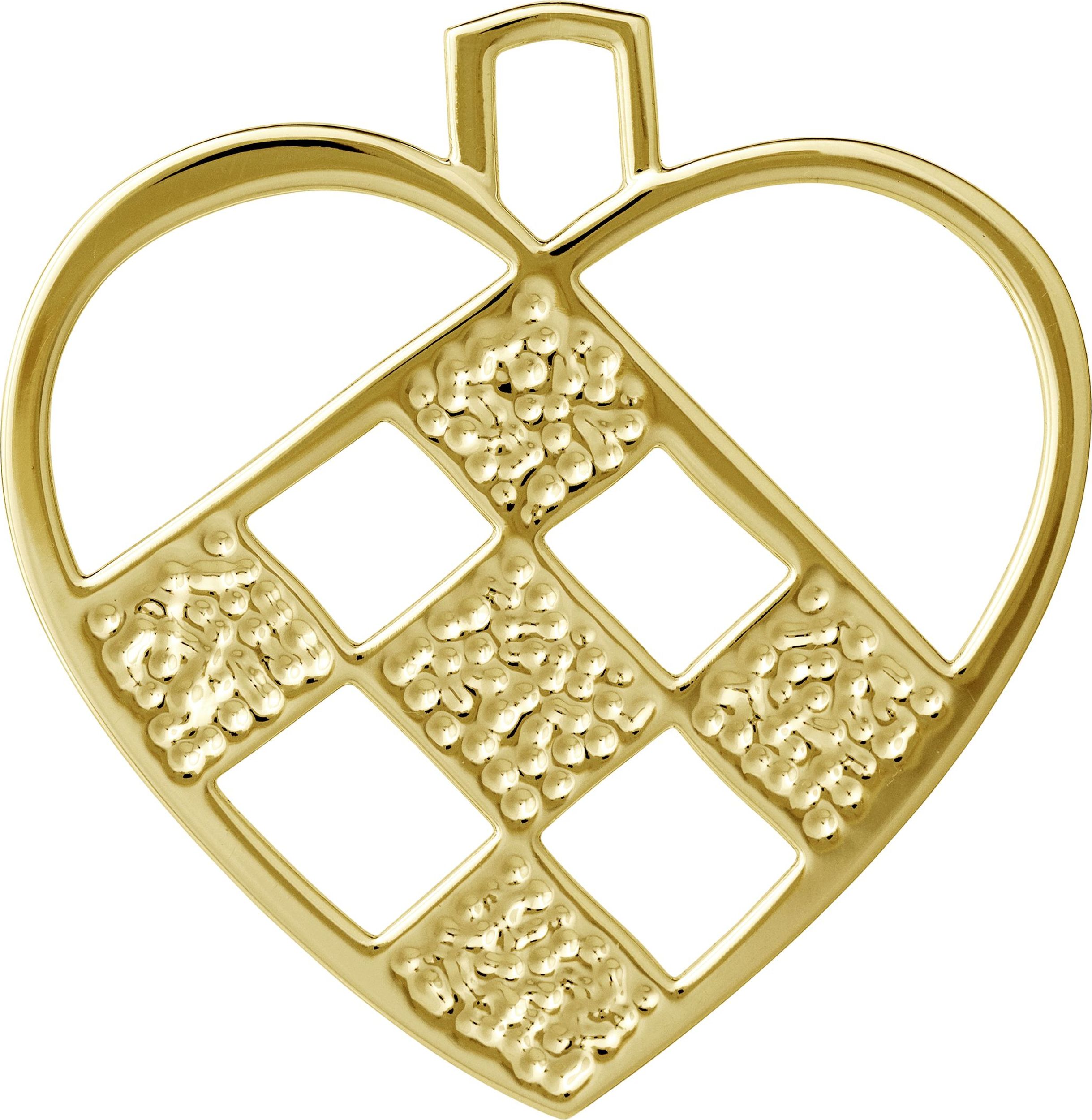 Dekoracja choinkowa Karen Blixen serce małe złote