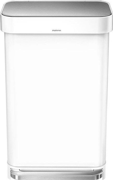 Kosz na śmieci pedałowy Liner Pocket biała stal