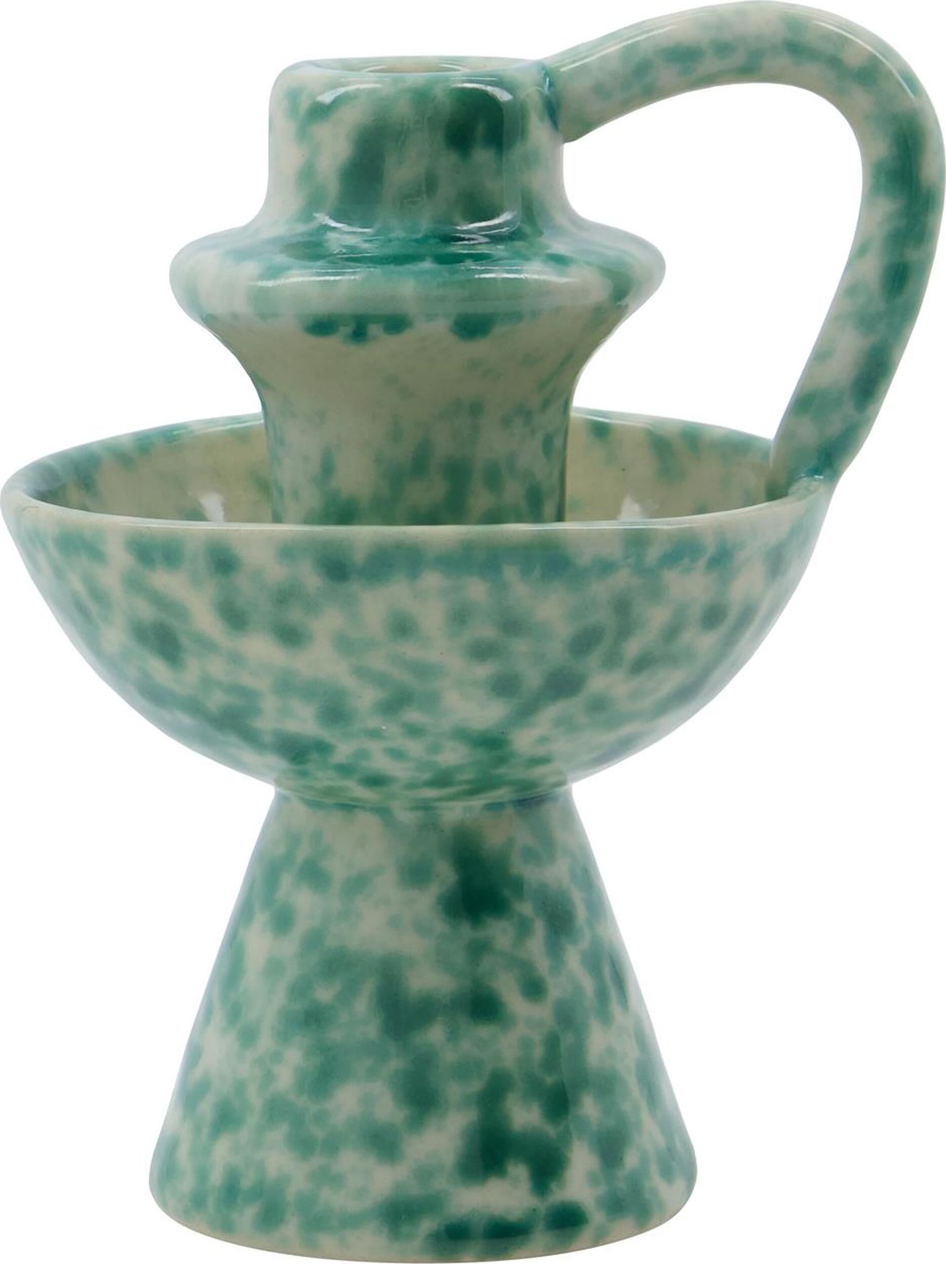 Świecznik na klasyczną świecę Diva zielony