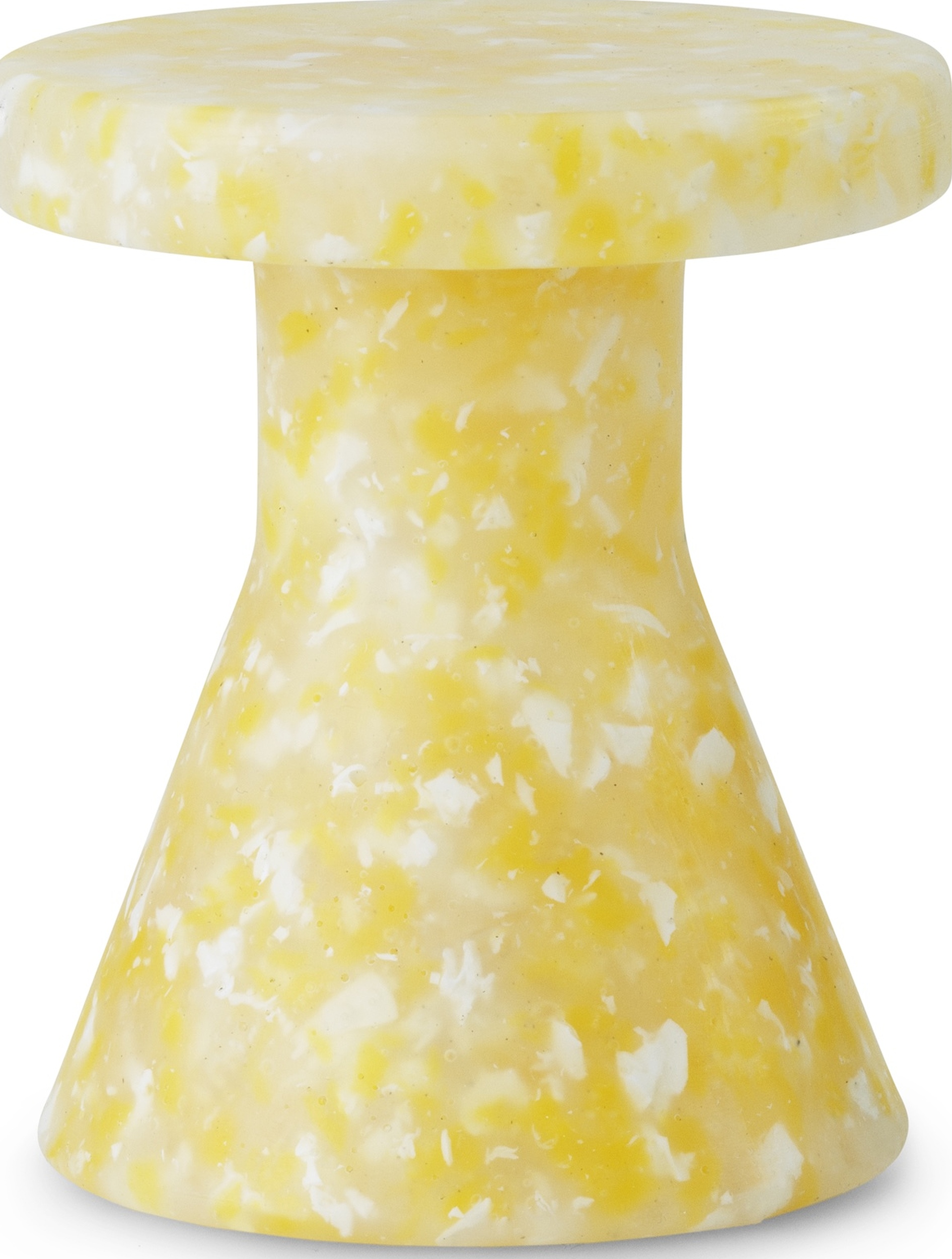 Figurka dekoracyjna Bit Cone Miniature stołek-stolik żółta